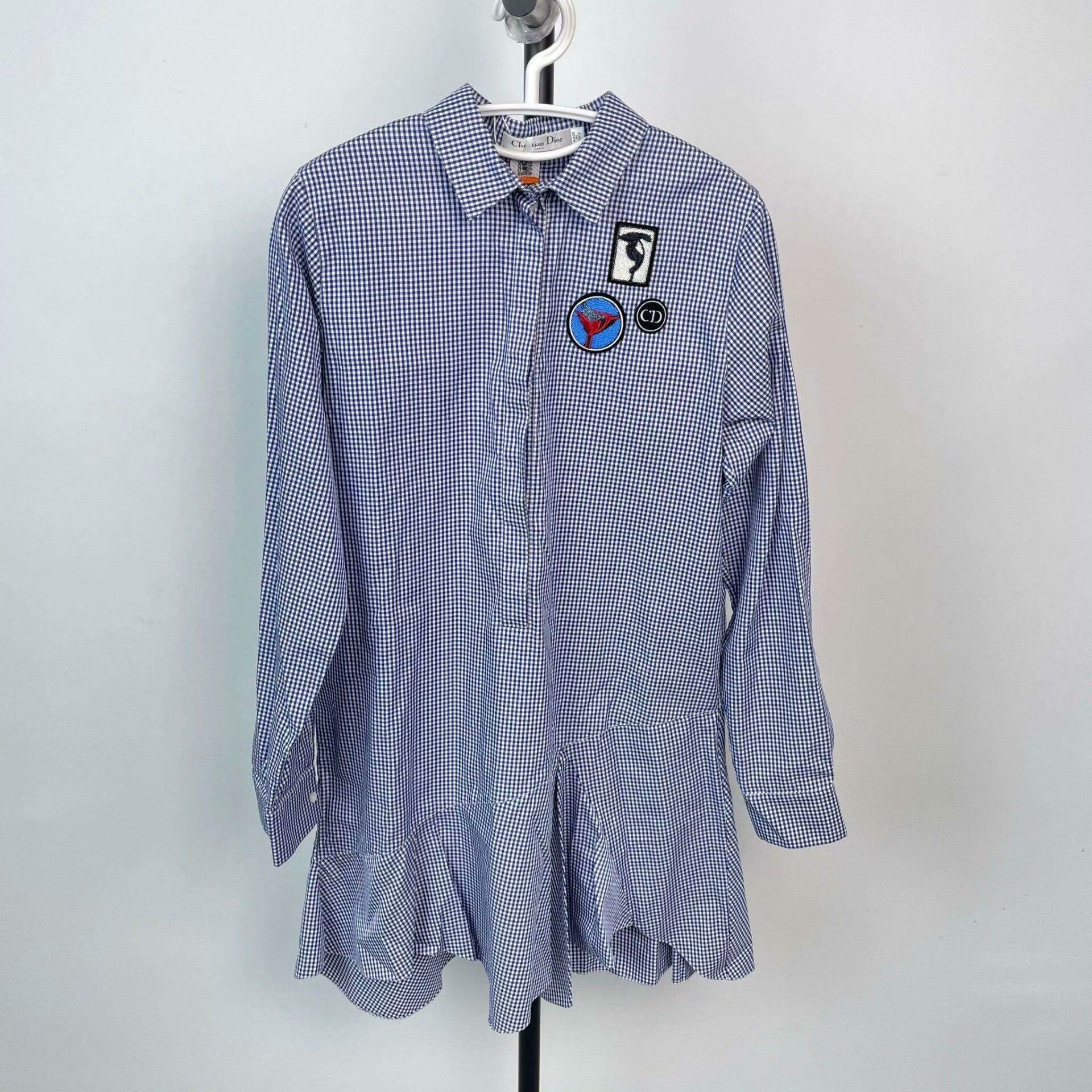 Dior Dior Plaid Blue Dress 40 Women Size M / US 6-8 / IT 42-44 - 1 Thumbnail