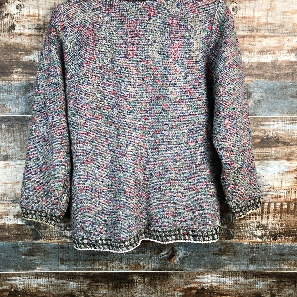 Japanese Brand Smilly Pink Patterned knitwear Cardigans #A2325 Size M / US 6-8 / IT 42-44 - 15 Thumbnail