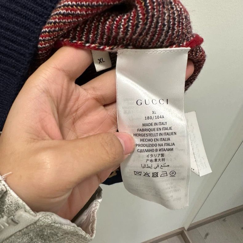 Gucci Gucci Red and blue printed knitted cardigan jacket 2501-Nex Size US XL / EU 56 / 4 - 4 Thumbnail