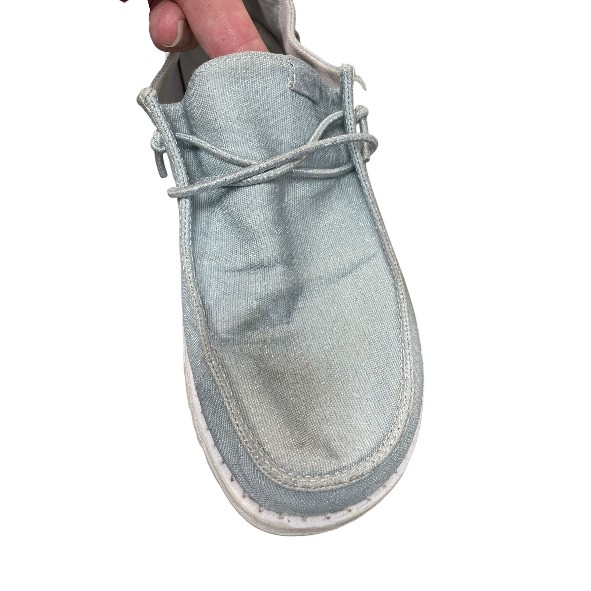 Other Hey Dude Wendy Glitter womans gray slip on Loafers shoes sz Size US 9 / IT 39 - 16 Thumbnail