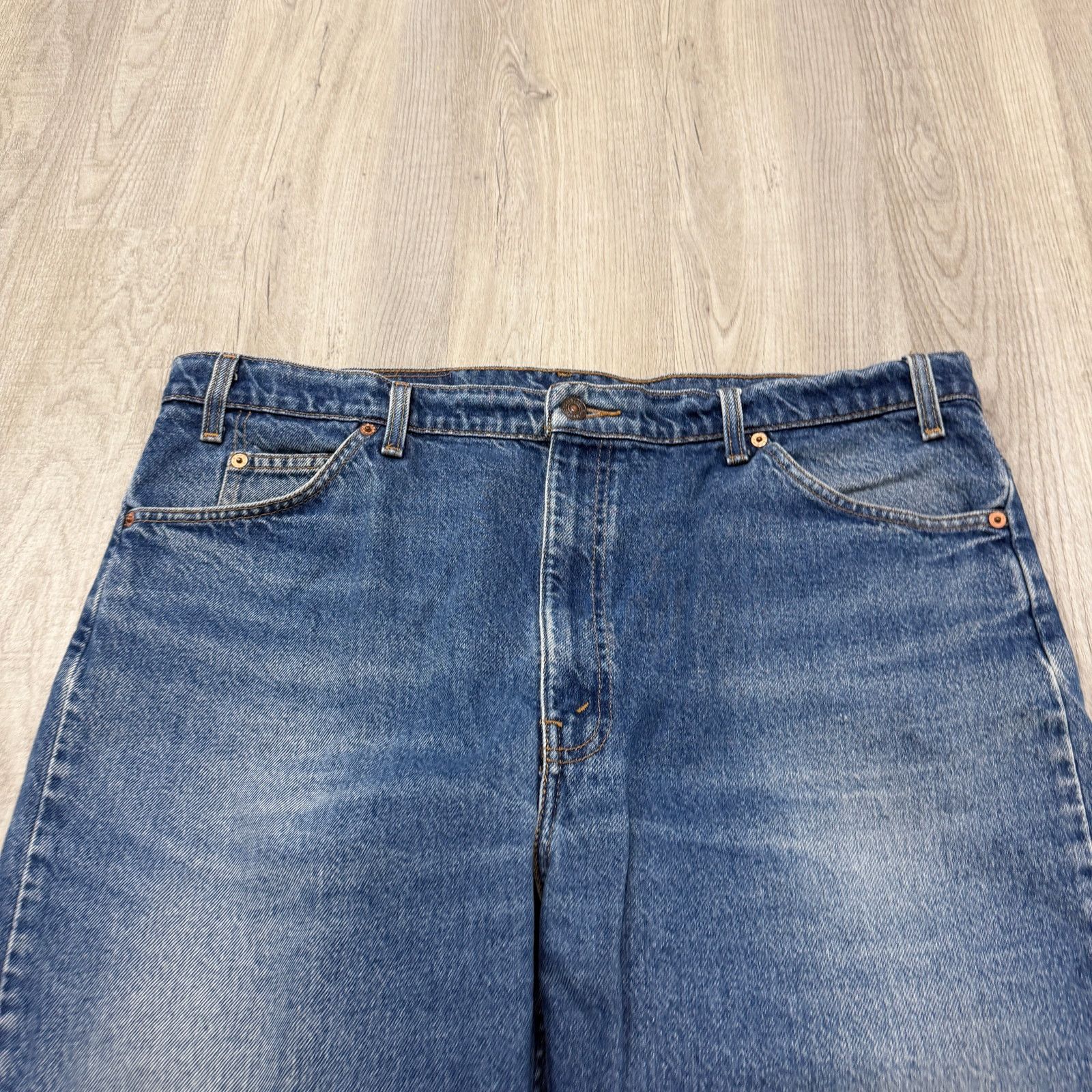 Levi's Vintage Levis 505 Jeans 42x30 Blue Faded Regular Straight Size US 42 / EU 58 - 3 Thumbnail