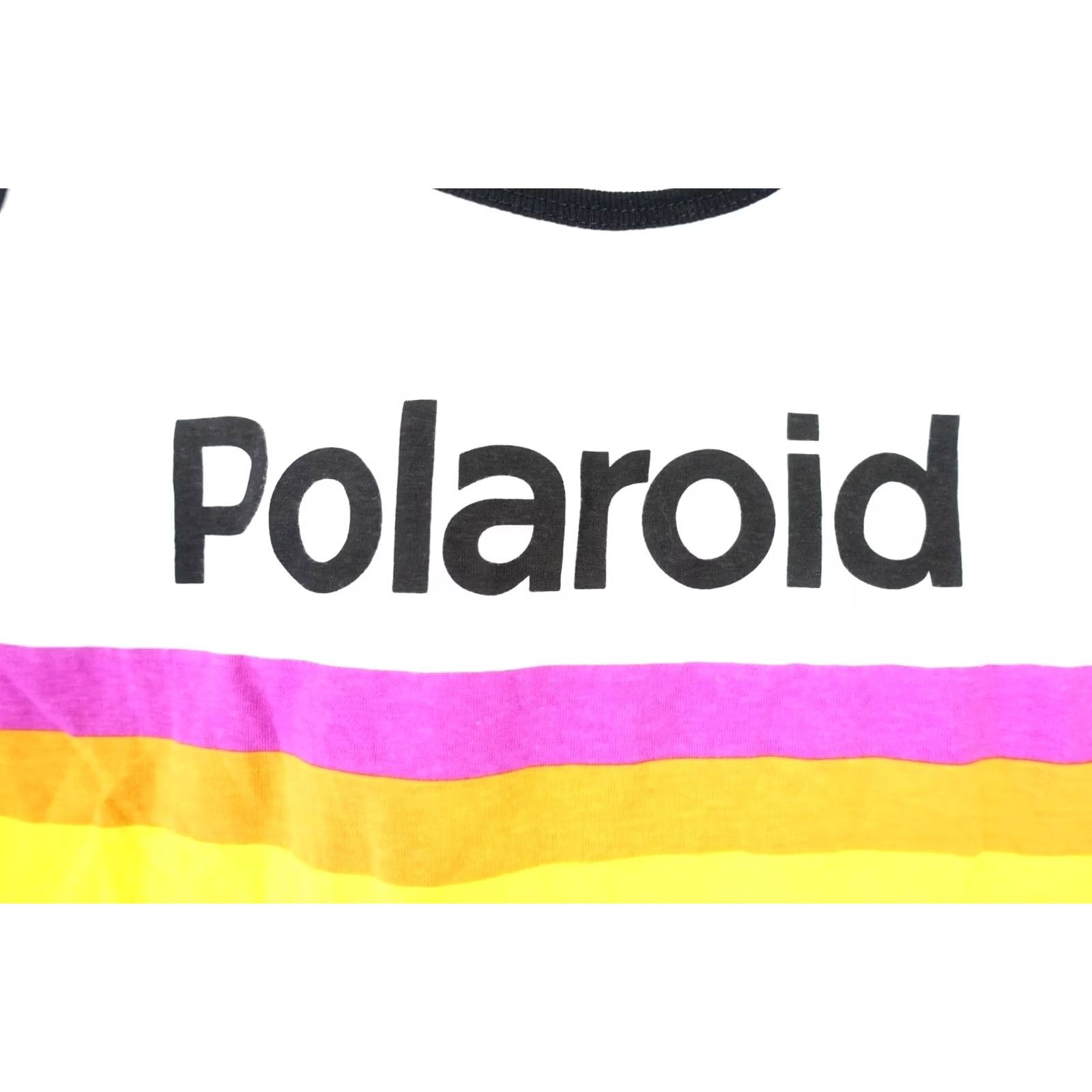 Polaroid Tank Top Mens 2XL White Striped Camera Photography Tee Tshirt Defect, Men's (Size Xxl) — image 5 of 6
