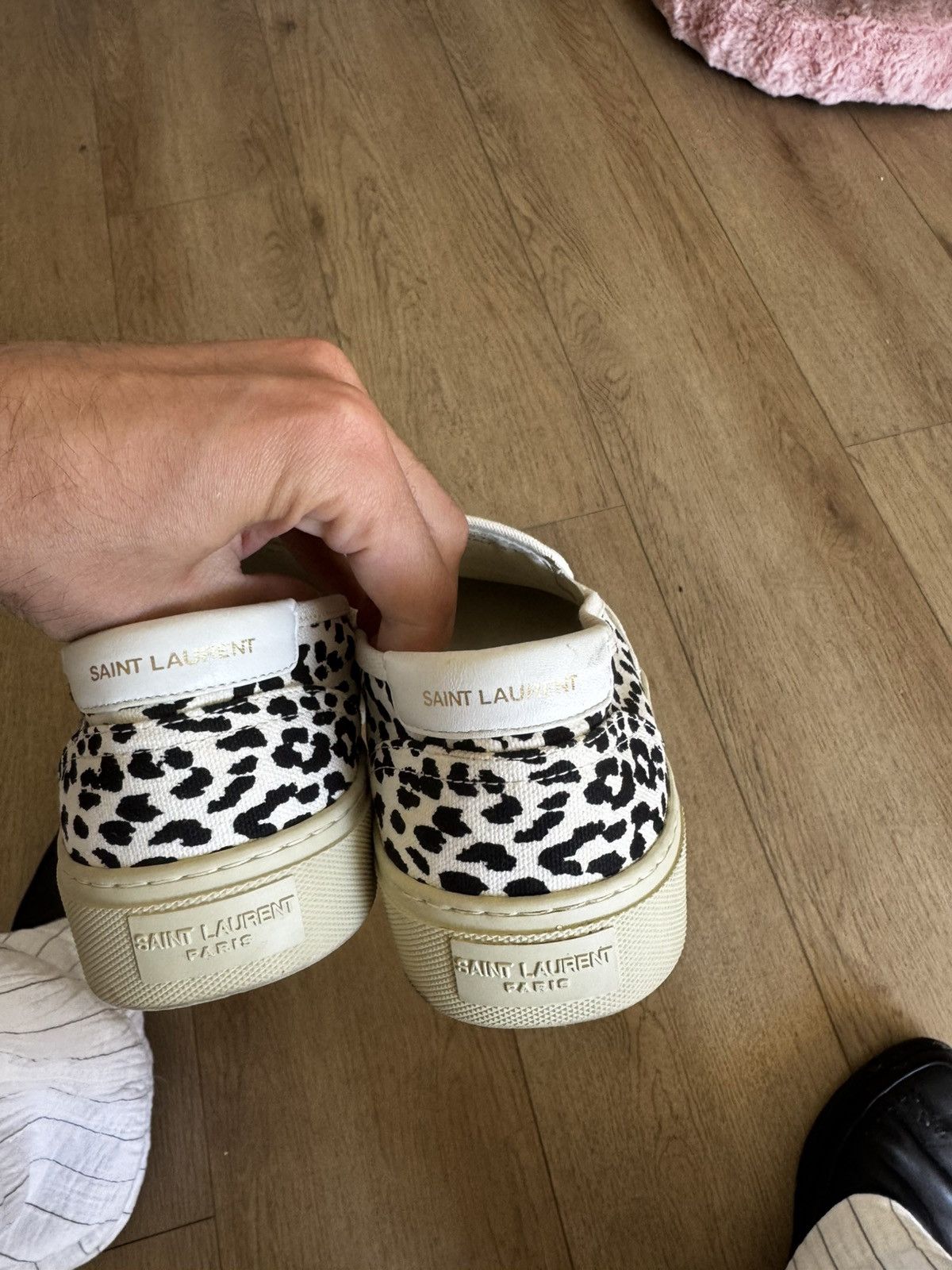 Saint Laurent Paris Hedi era Babycat Slip Ons Size US 8 / EU 41 - 5 Thumbnail