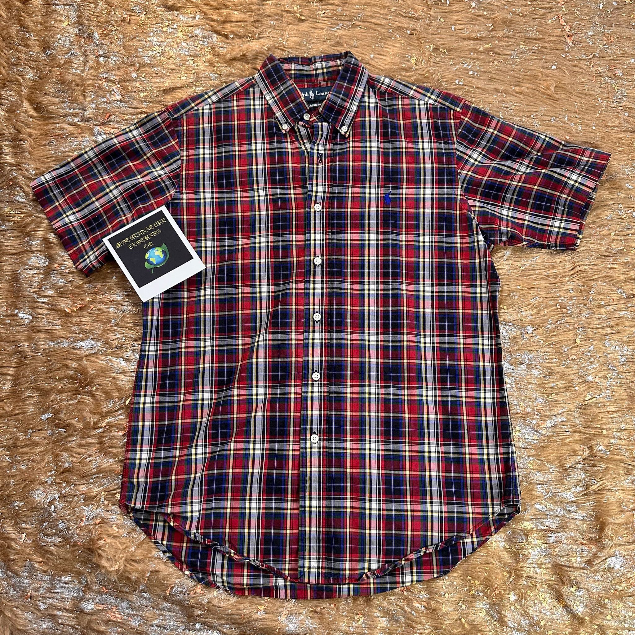 Polo Ralph Lauren CLASSIC RALPH LAUREN PLAID S/S BUTTON UP Size US M / EU 48-50 / 2 - 1 Thumbnail