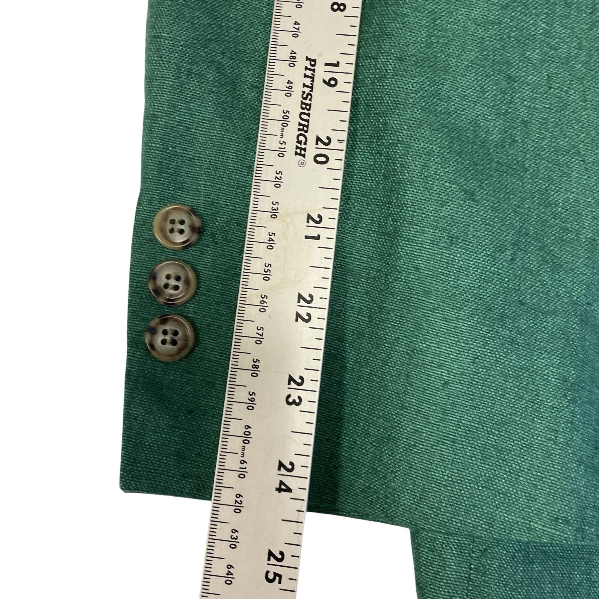 Other Vtg CHRISTMAS GREEN Sport Coat HOLIDAY Silk Linen Jacket Size 44L - 10 Thumbnail