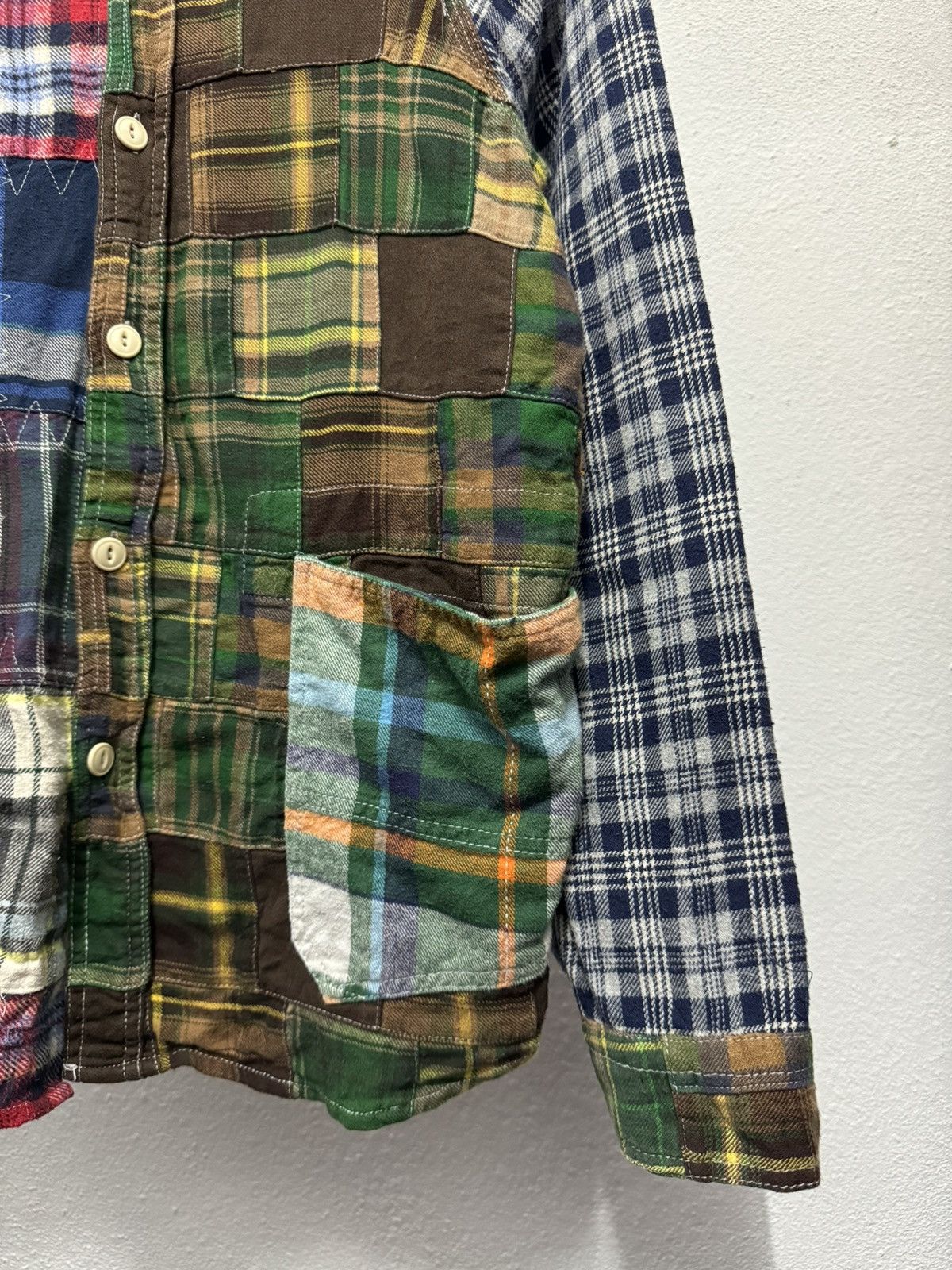 go slow caravan Go Slow Caravan Sashiko Patch Worker Button Up Shirt Size US S / EU 44-46 / 1 - 3 Thumbnail