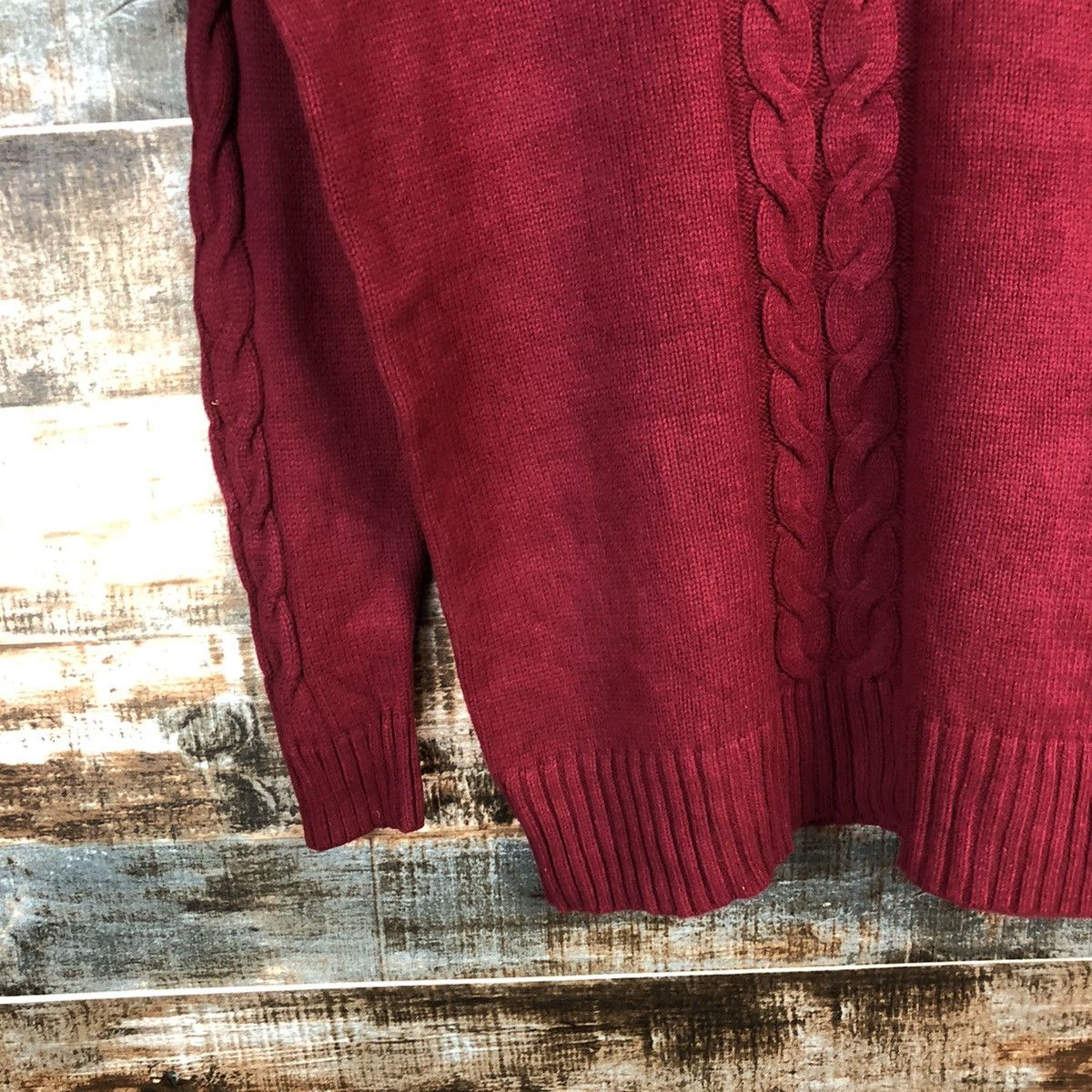 Homespun Knitwear × Japanese Brand Japanese Brand vintage ripped Red Knitwear #A1780 Size M / US 6-8 / IT 42-44 - 7 Thumbnail