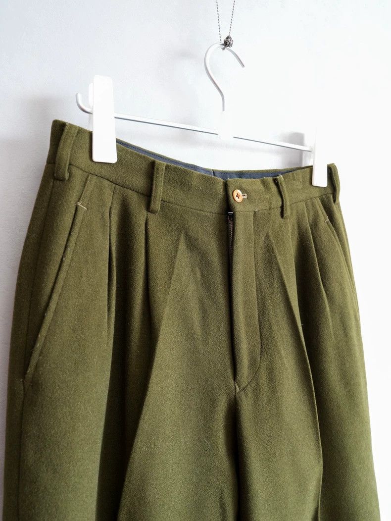 Yohji Yamamoto Yohji Yamamoto size s 99AW Musician Moss Green Pants 2503- Size US 30 / EU 46 - 3 Thumbnail