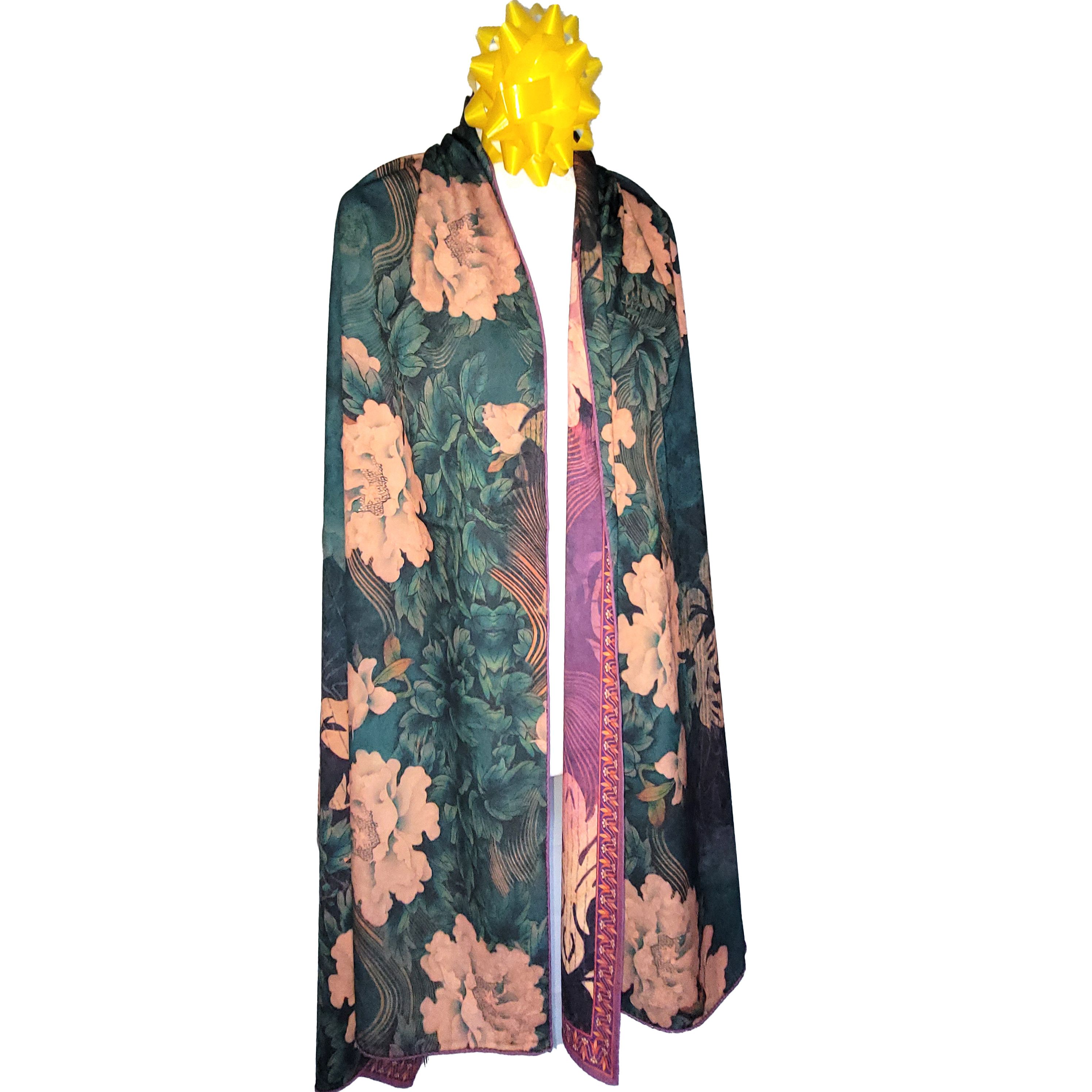 Other NWT Double-Sided Silk Scarf 27"x70" Long Rectangle Wrap 3333 Size ONE SIZE - 5 Thumbnail