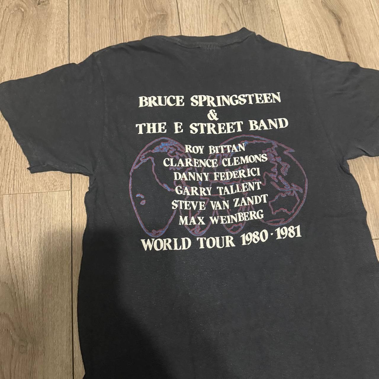 Hanes Vintage 1982 Bruce Springsteen World Tour Black T-shirt M Size US M / EU 48-50 / 2 - 6 Thumbnail