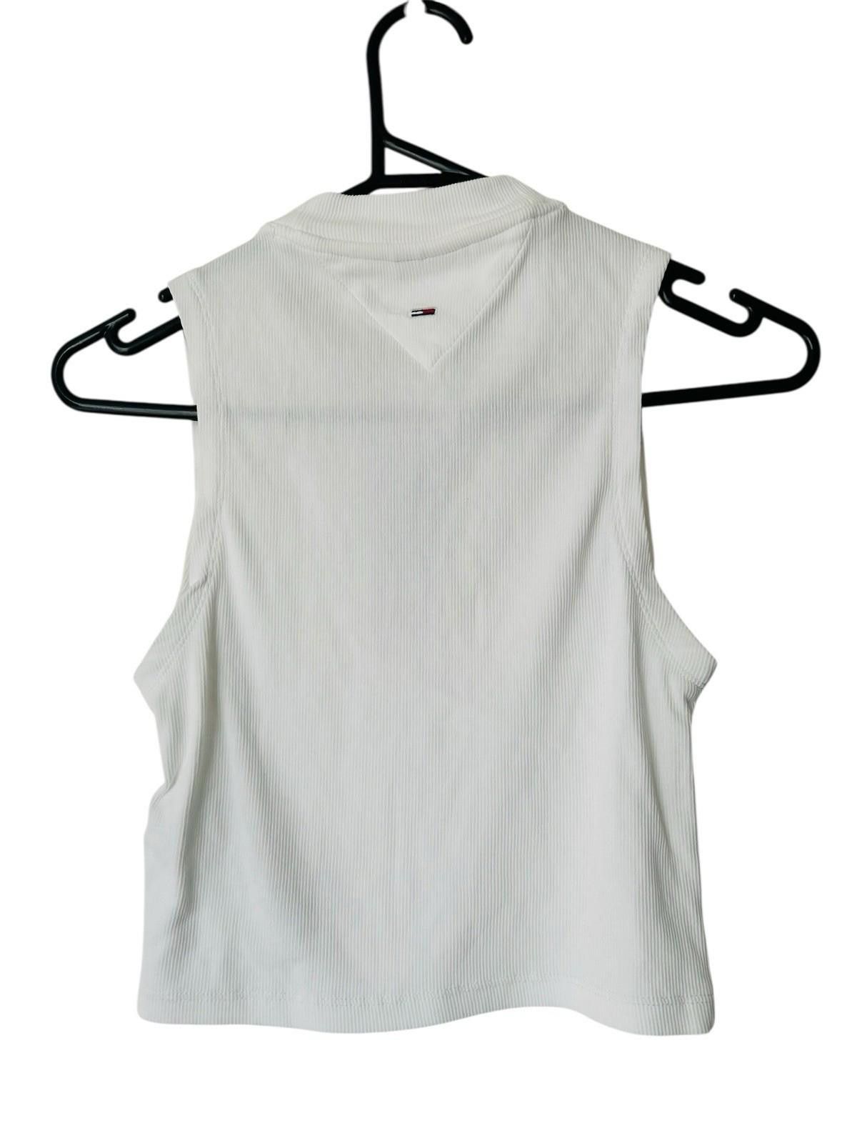 Tommy Hilfiger Tommy Hillfiger Cotton Cropped Tank Top - Size XS (010) Size XS / US 0-2 / IT 36-38 - 2 Thumbnail