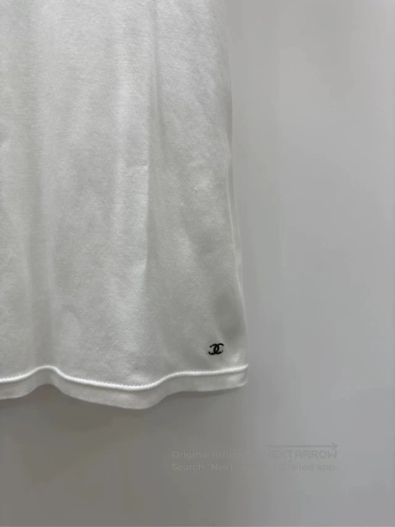 Chanel chanel white embroidered short sleeve t. Size US XXS / EU 40 - 3 Thumbnail