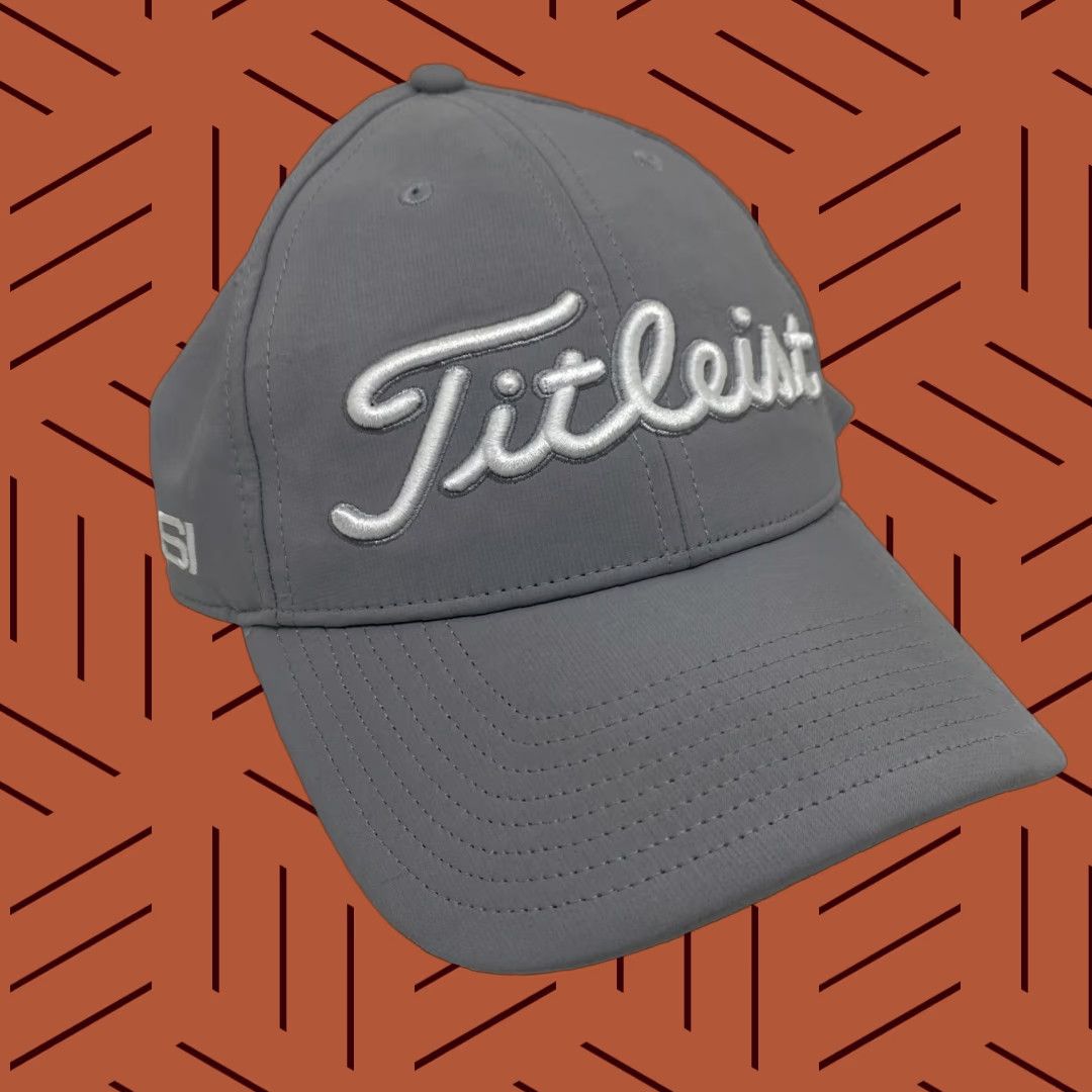 Titleist Titleist Golf Hat Cap Unisex Strapback ‘BBSI’ Adjustable Strap White Script Gray Cap Baseball Adjustable Unisex Adults Men Women Mens Womens Size ONE SIZE - 1 Thumbnail