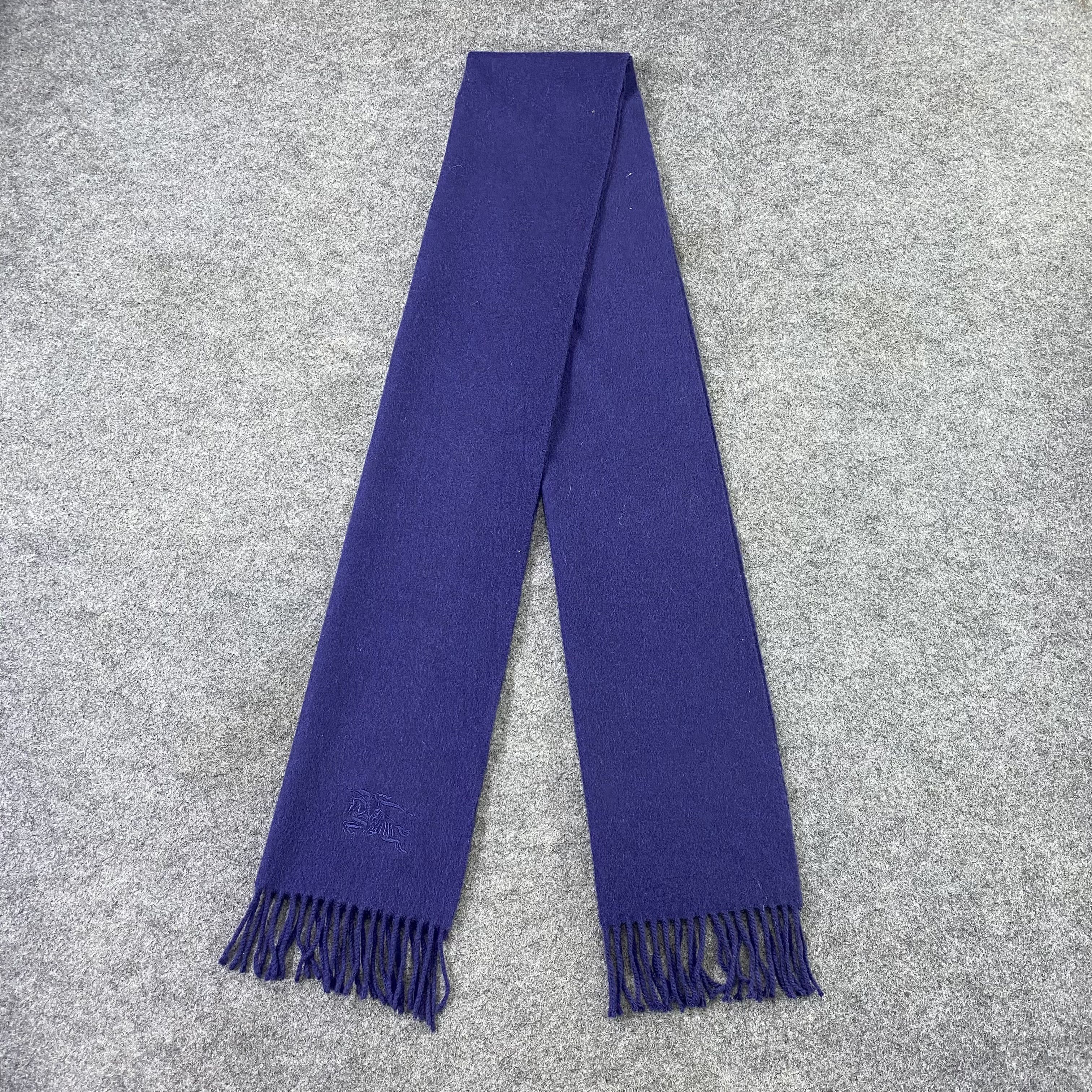 Burberry × Vintage Burberry Cashmere Scarf / Muffler / Neckwear - T1545 Size ONE SIZE - 4 Thumbnail