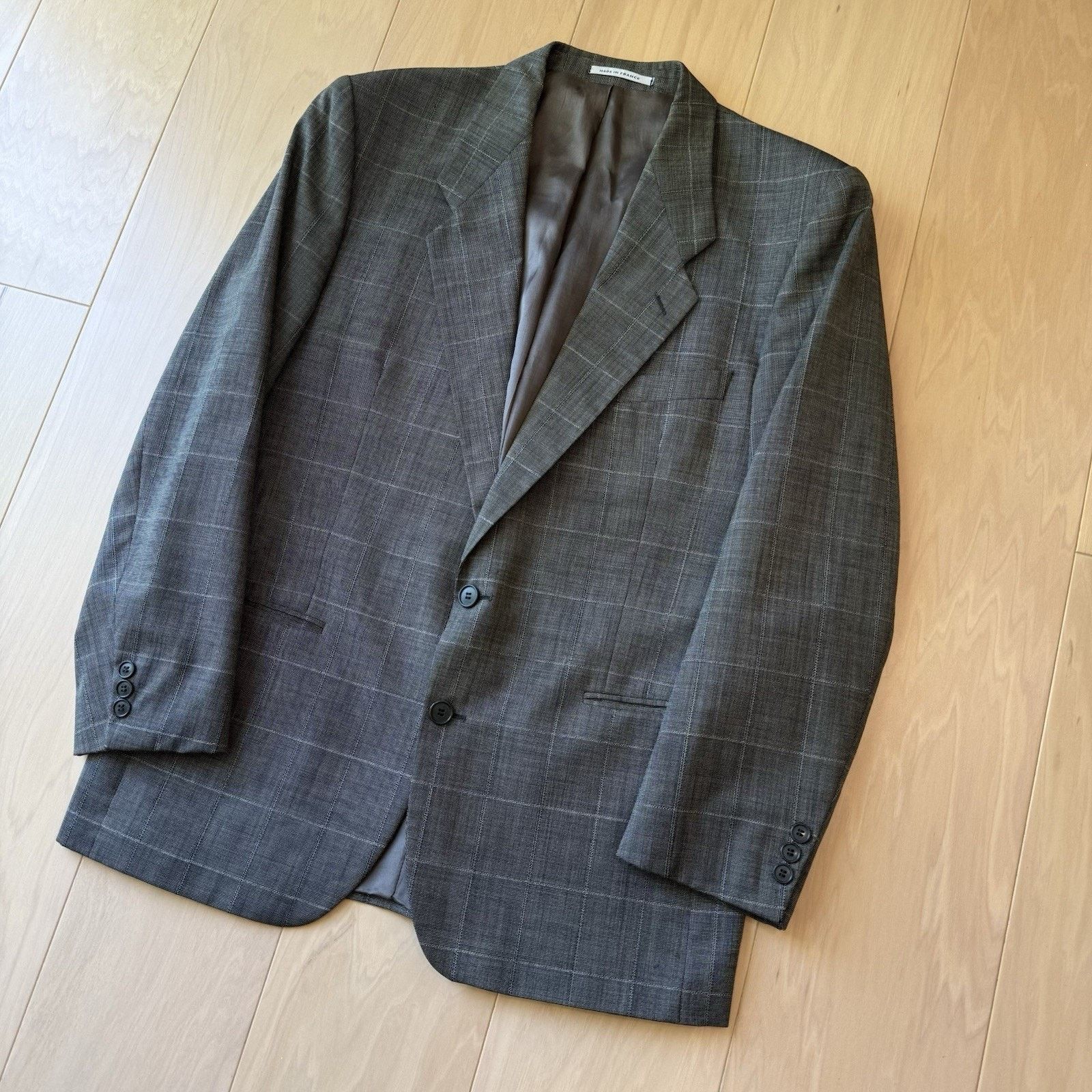 Yves Saint Laurent Yves Saint Laurent Blazer Large Dark Gray Striped Vintage Size 42R - 9 Thumbnail