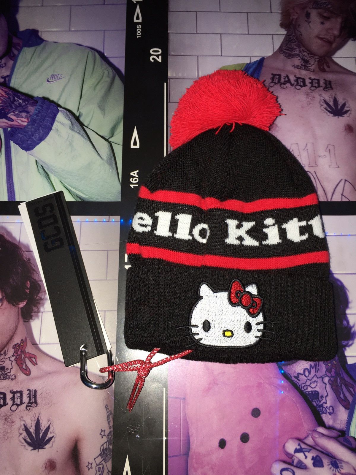 GCDS × GOTHBOICLIQUE × LIL PEEP GCDS X Hello Kitty beanie | Grailed