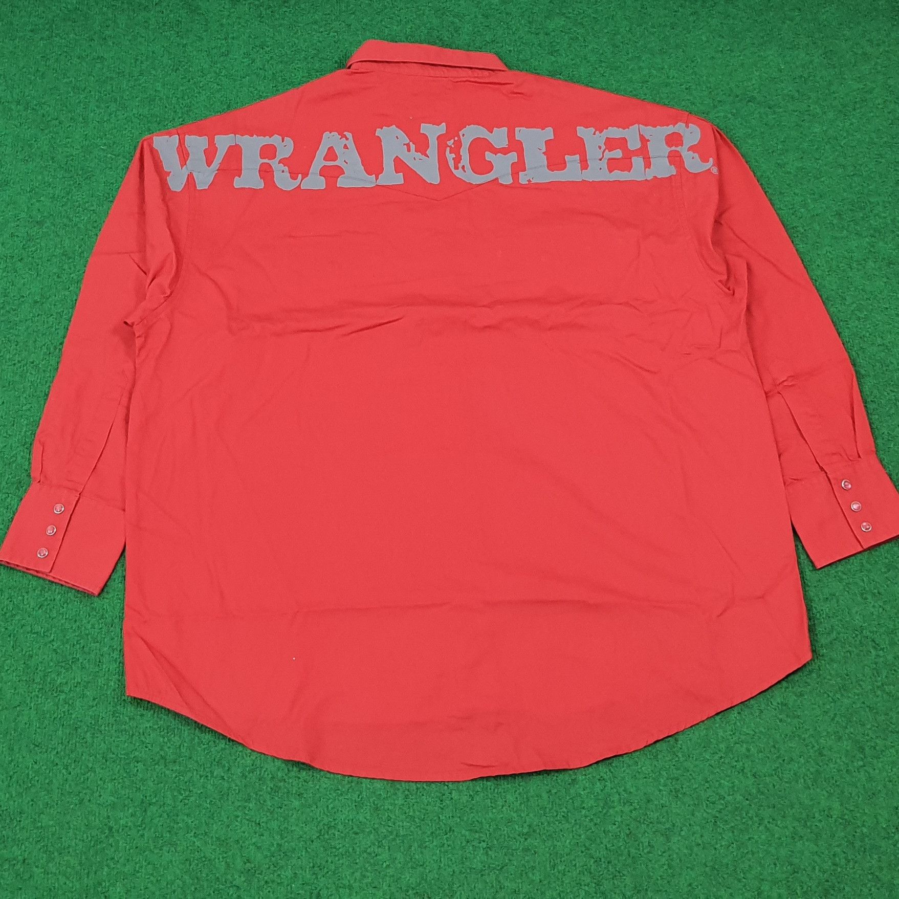 Wrangler Vintage Wrangler Spell Out Button Up Shirt C276N61 Size US XXL / EU 58 / 5 - 1 Thumbnail