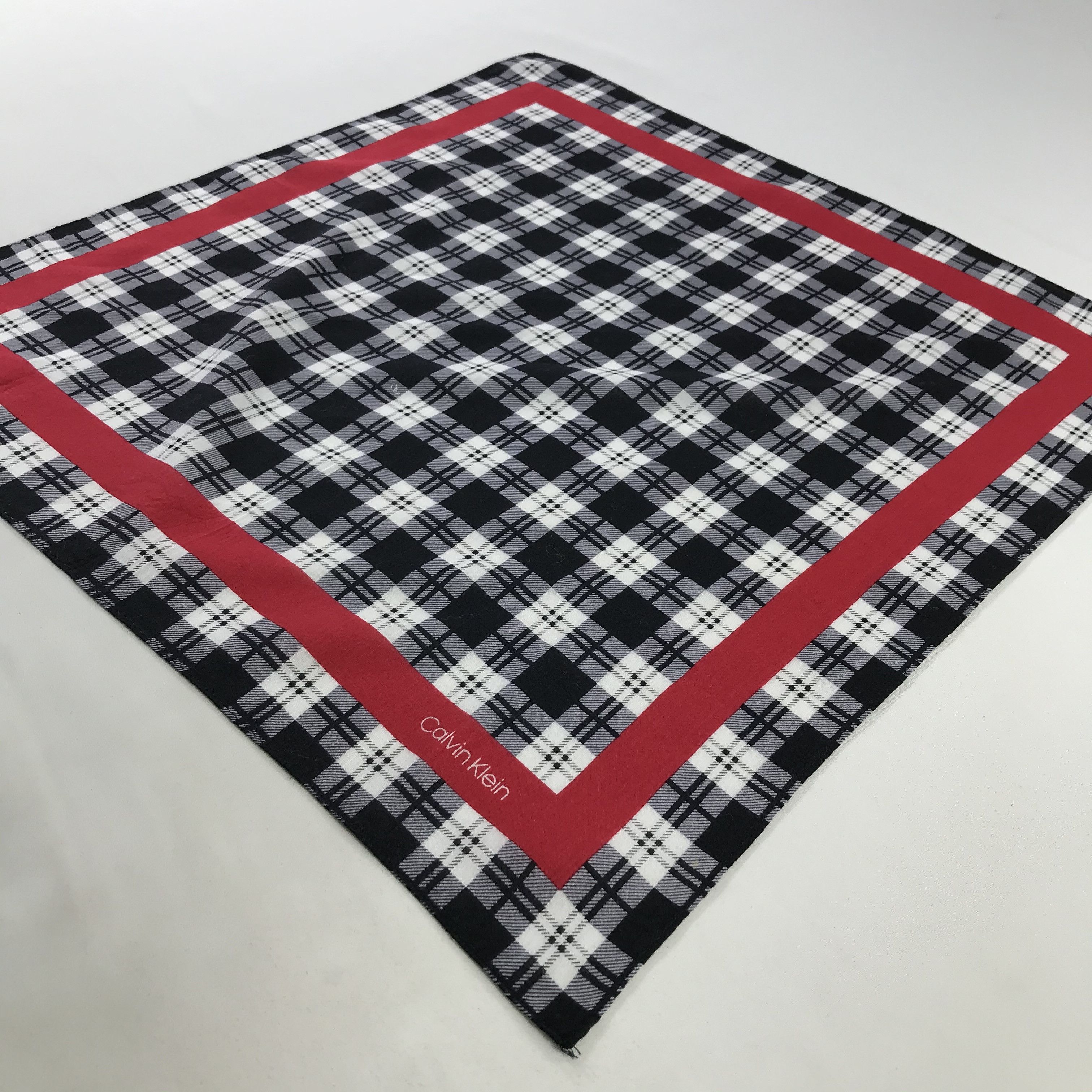 Calvin Klein × Vintage Calvin Klein Bandana / Handkerchief / Neckerchief - S1054 Size ONE SIZE - 2 Thumbnail