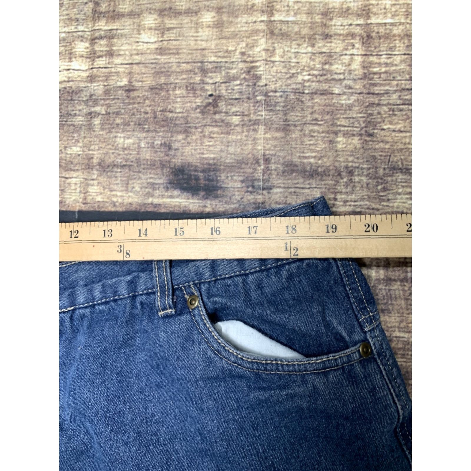 Vintage Canyon Creek Jeans Men 40X32 Blue Straight Leg Regular Fit Fleece Lined Denim Cotton 5-Pocket Belt Loops Mid Rise Vintage: No Womens/Mens Size US 40 / EU 56 - 6 Thumbnail