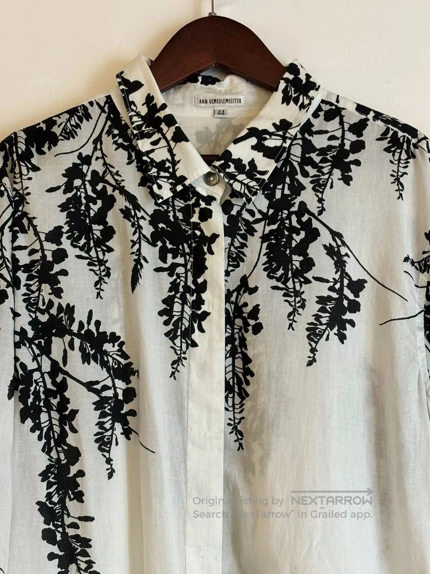 Ann Demeulemeester Floral Button-Up Shirt.