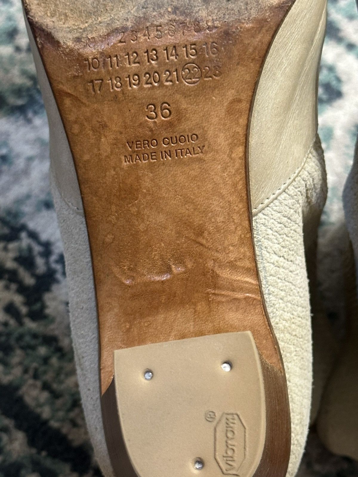 Maison Margiela Maison Martin Margiela Beige Leather and Suede Ankle Boots Size US 6 / IT 36 - 7 Thumbnail