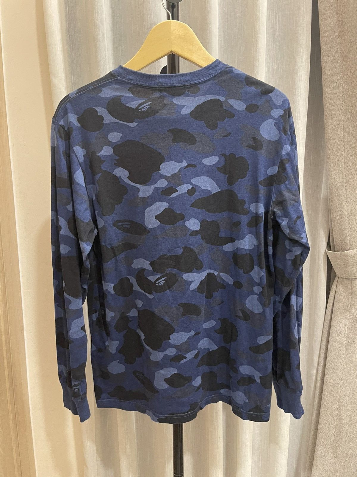 Bape BAPE Long Sleeve Camo Spell out Navy Size US M / EU 48-50 / 2 - 8 Thumbnail