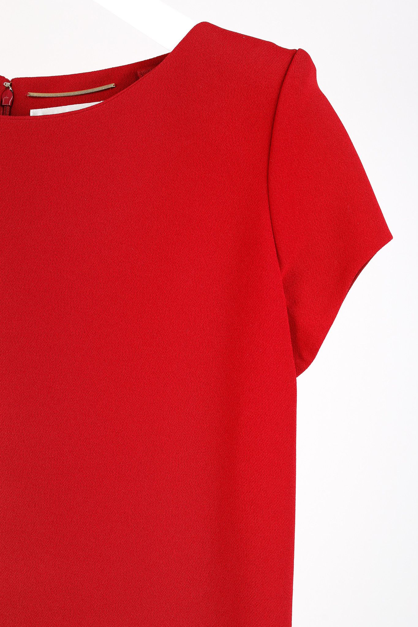 Saint Laurent Paris Saint Laurent AW/13 Red Cap-Sleeve Classic Tube Mini Dress Size XL / US 12-14 / IT 48-50 - 5 Thumbnail
