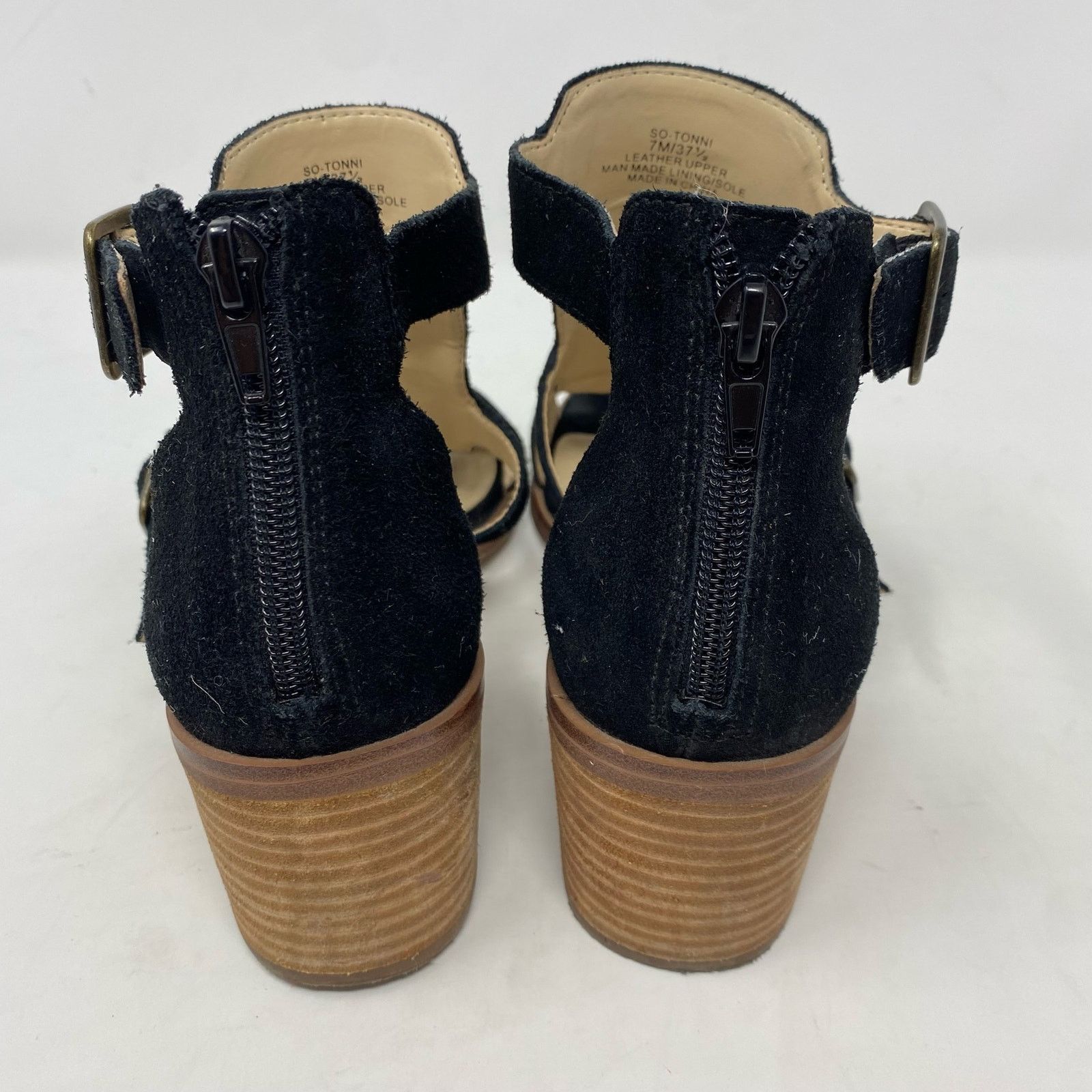 Other Sole Society Black So-Tonni Heels Sandals Shoes Womens 7 Size US 7 / IT 37 - 5 Thumbnail