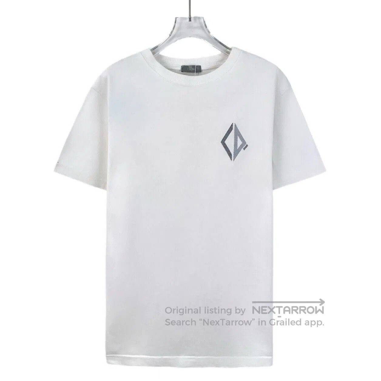 Dior white cd embroidered cotton t-shirt. Size US XS / EU 42 / 0 - 1 Thumbnail