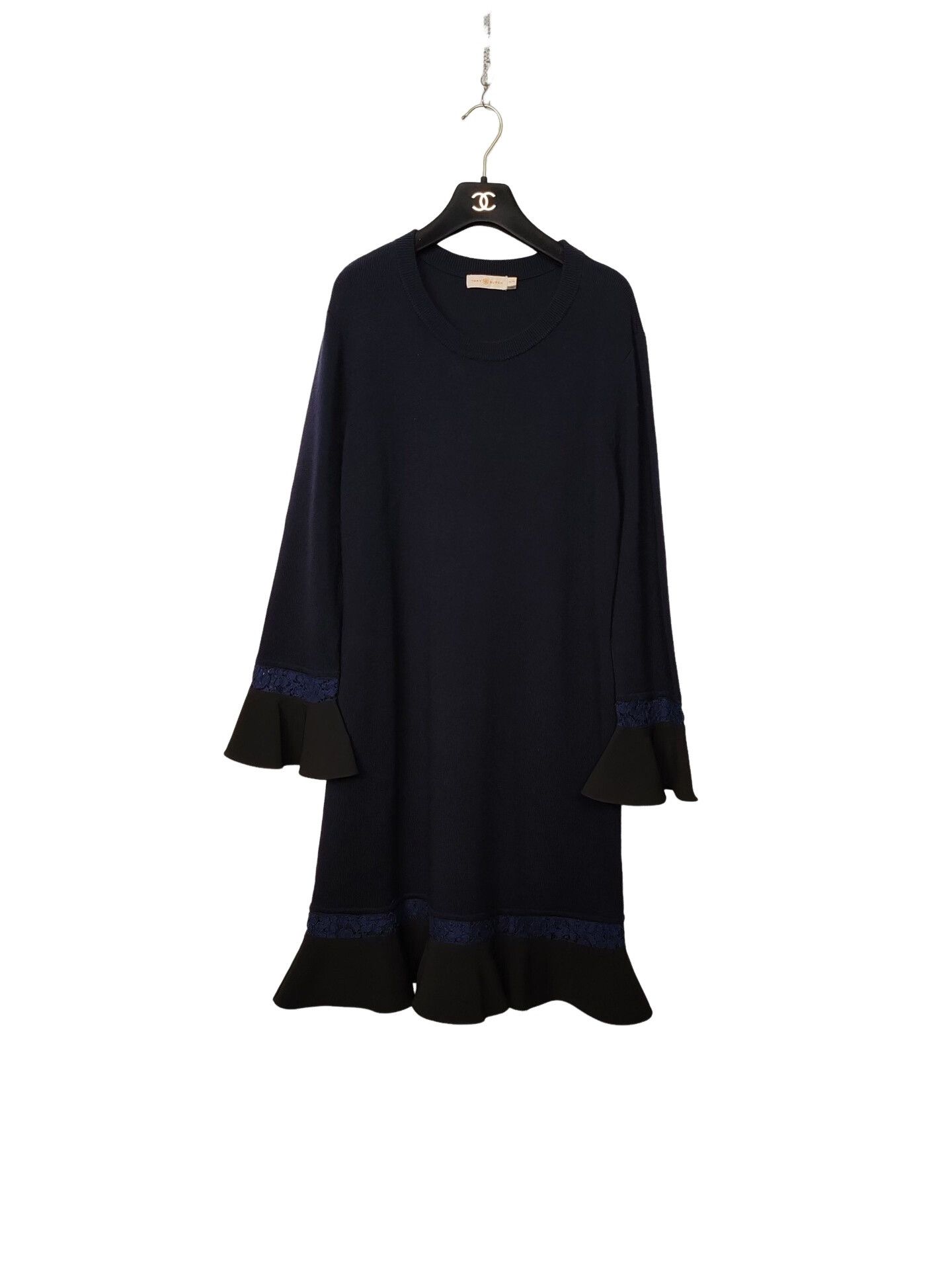 Tory Burch Tory Burch Merino Wool Knit Midi Dress Size XL Size XL / US 12-14 / IT 48-50 - 1 Thumbnail