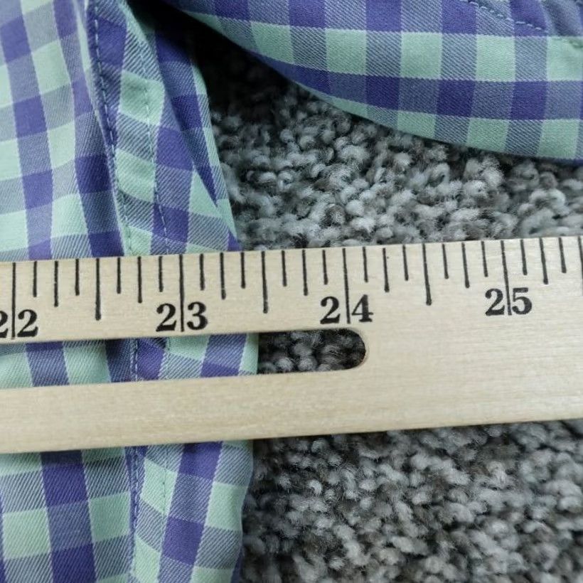 Peter Millar Peter Millar Shirt Mens L Blue Green Check Button-Up Long Sleeve Casual Preppy Size US L / EU 52-54 / 3 - 7 Thumbnail