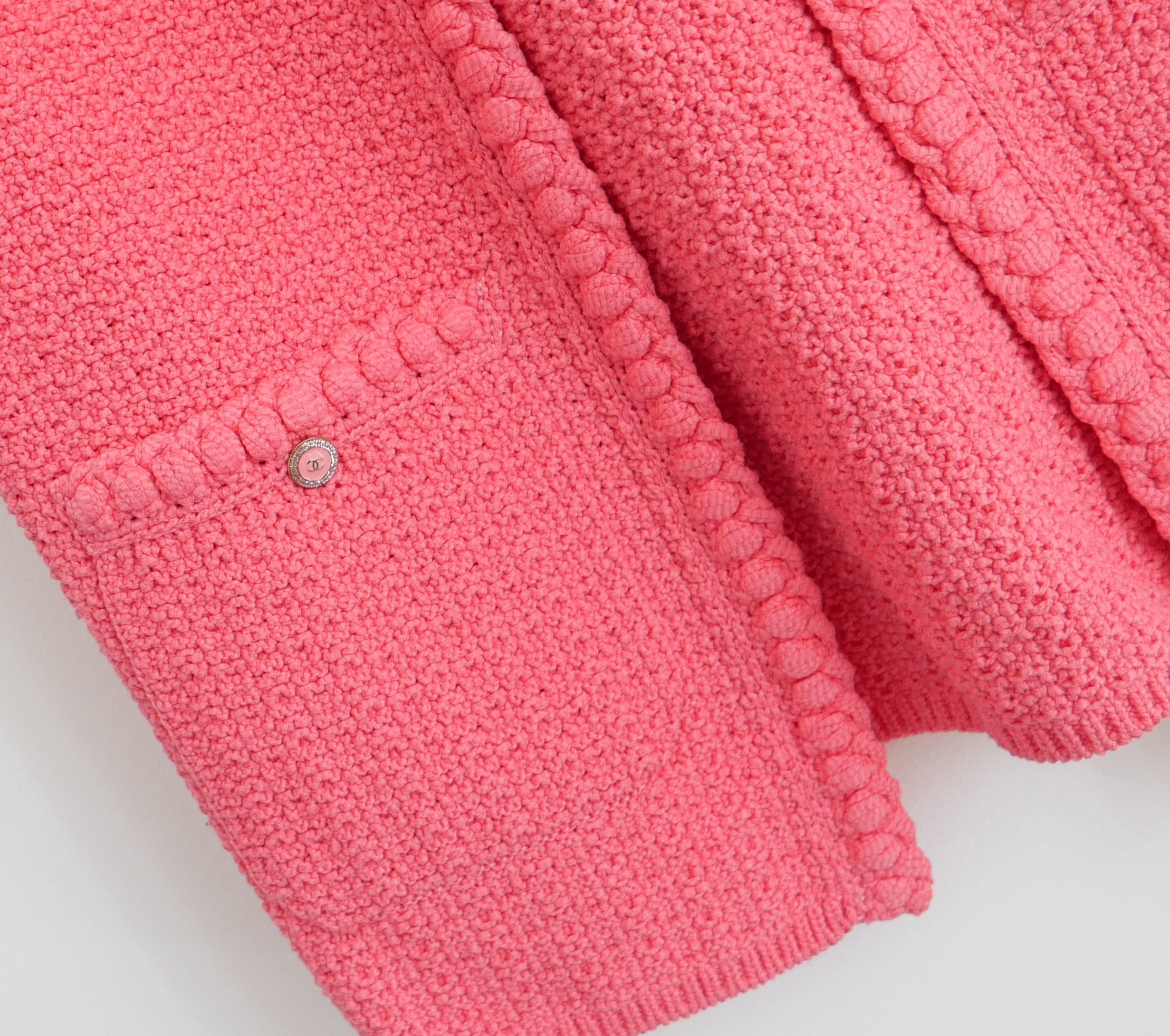 Chanel Chanel Spring 22S Coral Pink Knitted Sleeveless Jacket Size XS / US 0-2 / IT 36-38 - 5 Thumbnail