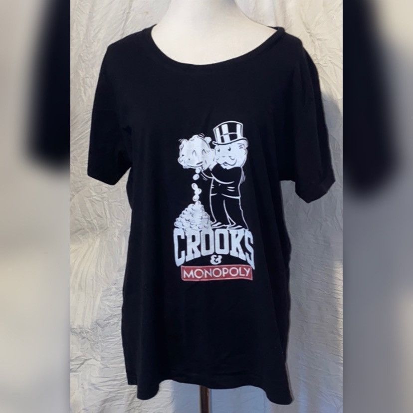 Vintage Vintage, A Unique Creation, Crooks & Monopoly, Casual Tee Size ONE SIZE - 5 Thumbnail