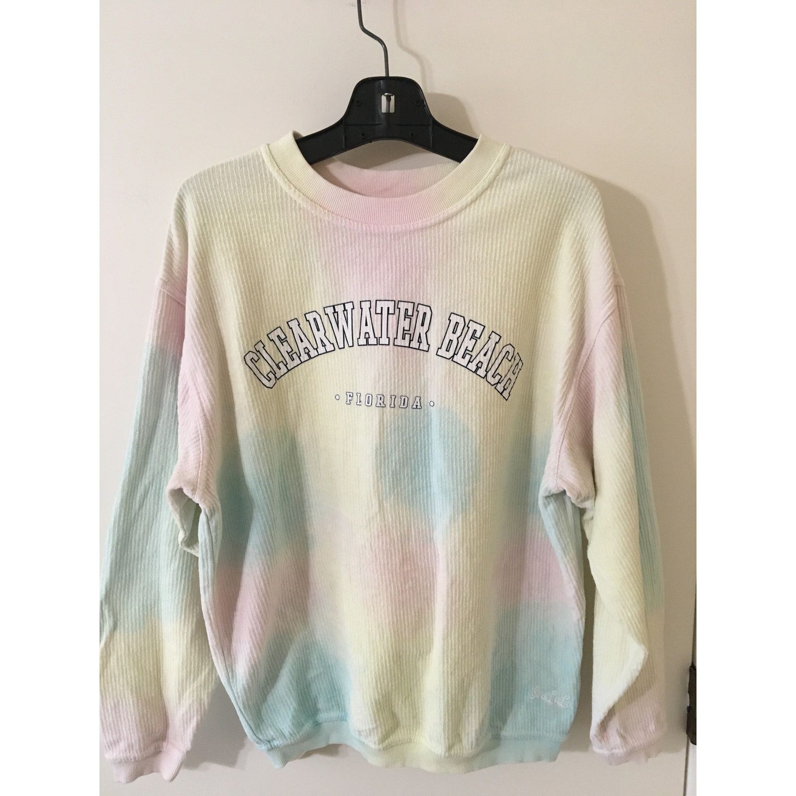 Other Clearwater Beach Florida Pastel Ribbed Pull Over Sweatshirt Size S / US 4 / IT 40 - 1 Thumbnail