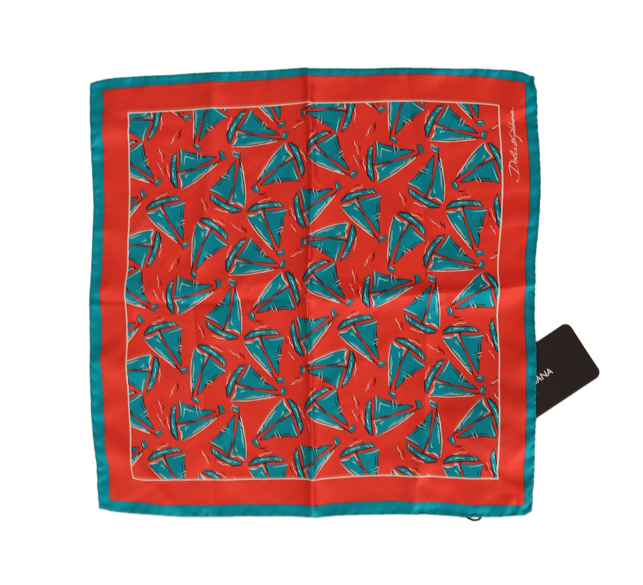 Dolce & Gabbana Sunset Marina Silk Pocket Men's Square Size ONE SIZE - 1 Thumbnail