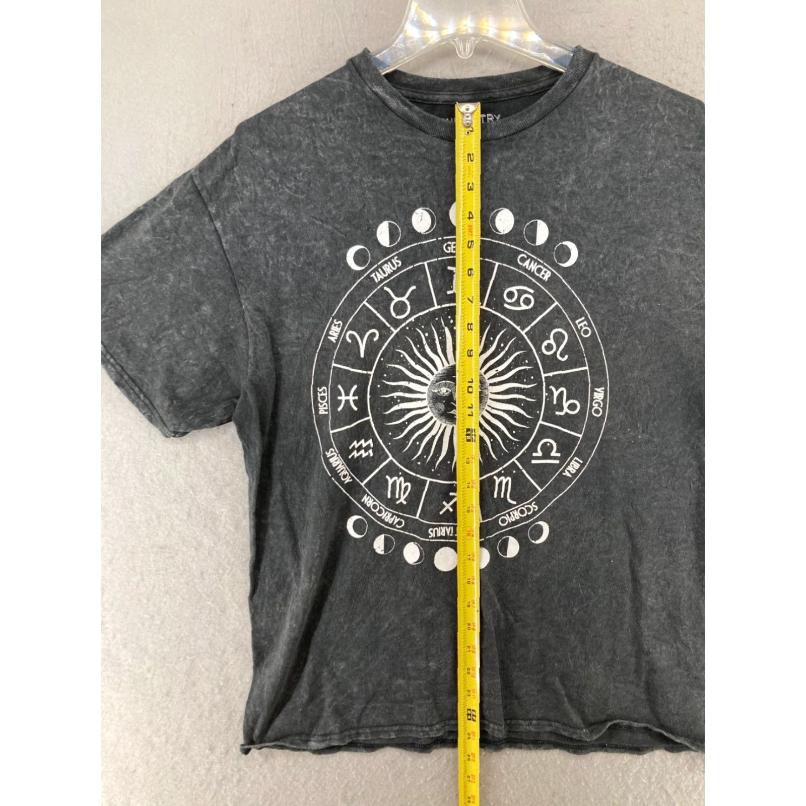 Vintage Chemistry Women's Graphic T-Shirt Large Gray Celestial Zodiac Moon Print Size L / US 10 / IT 46 - 3 Thumbnail