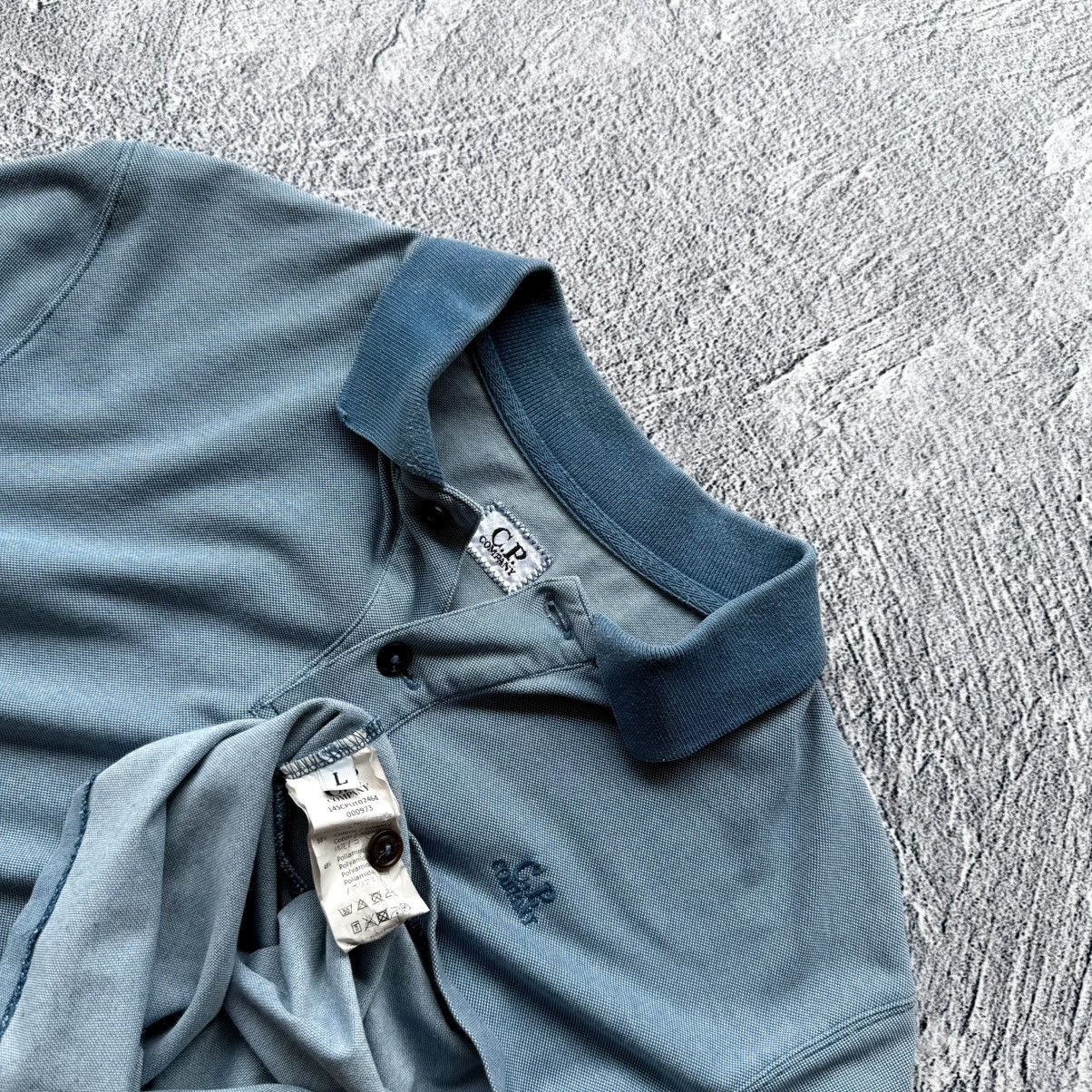 C.P. Company C.P. Company Mens Vintage Blue Short Sleeve Cotton Polo Size US M / EU 48-50 / 2 - 4 Thumbnail