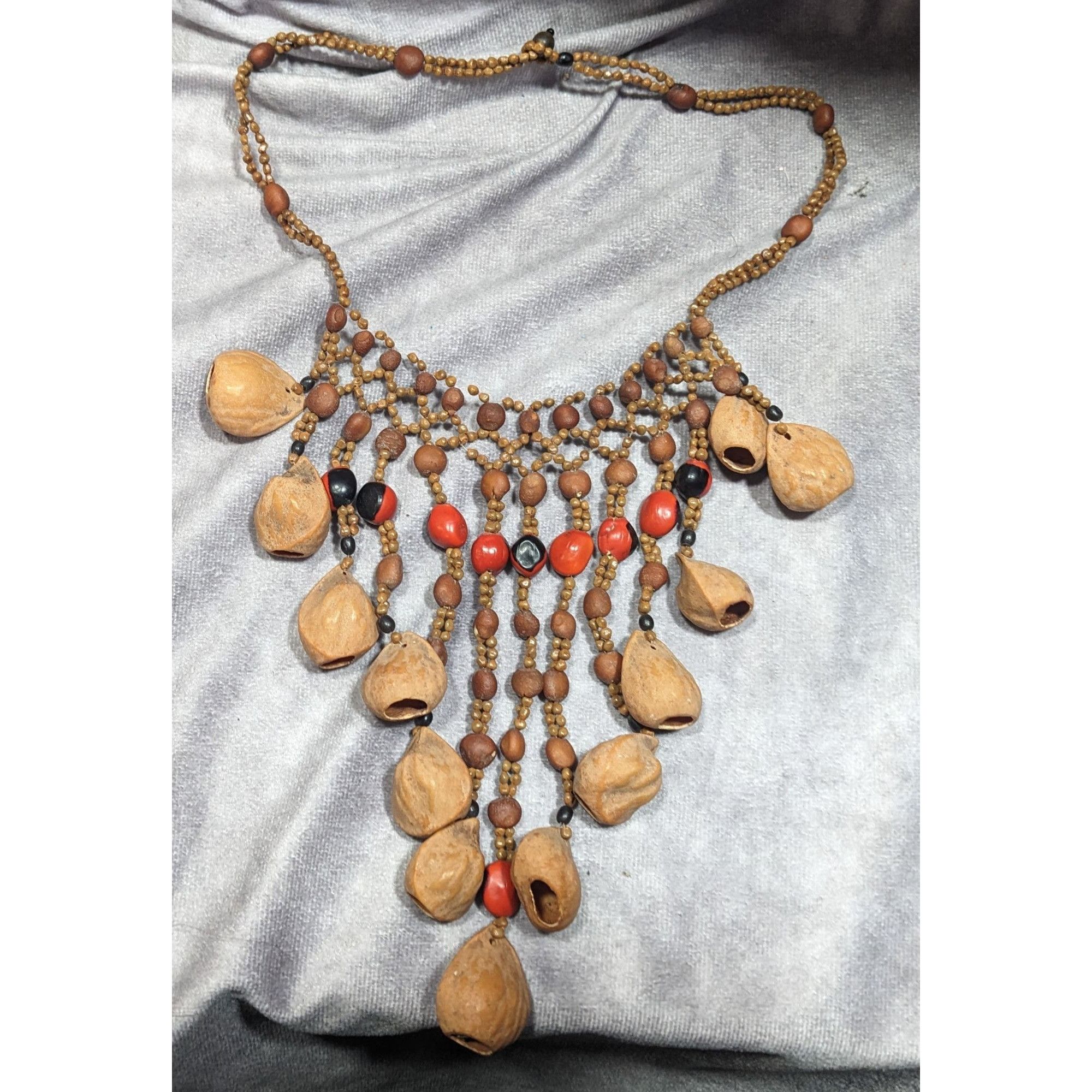 Other Vintage Bohemian Artisan Made Multi-Seed Necklace Size ONE SIZE - 3 Thumbnail
