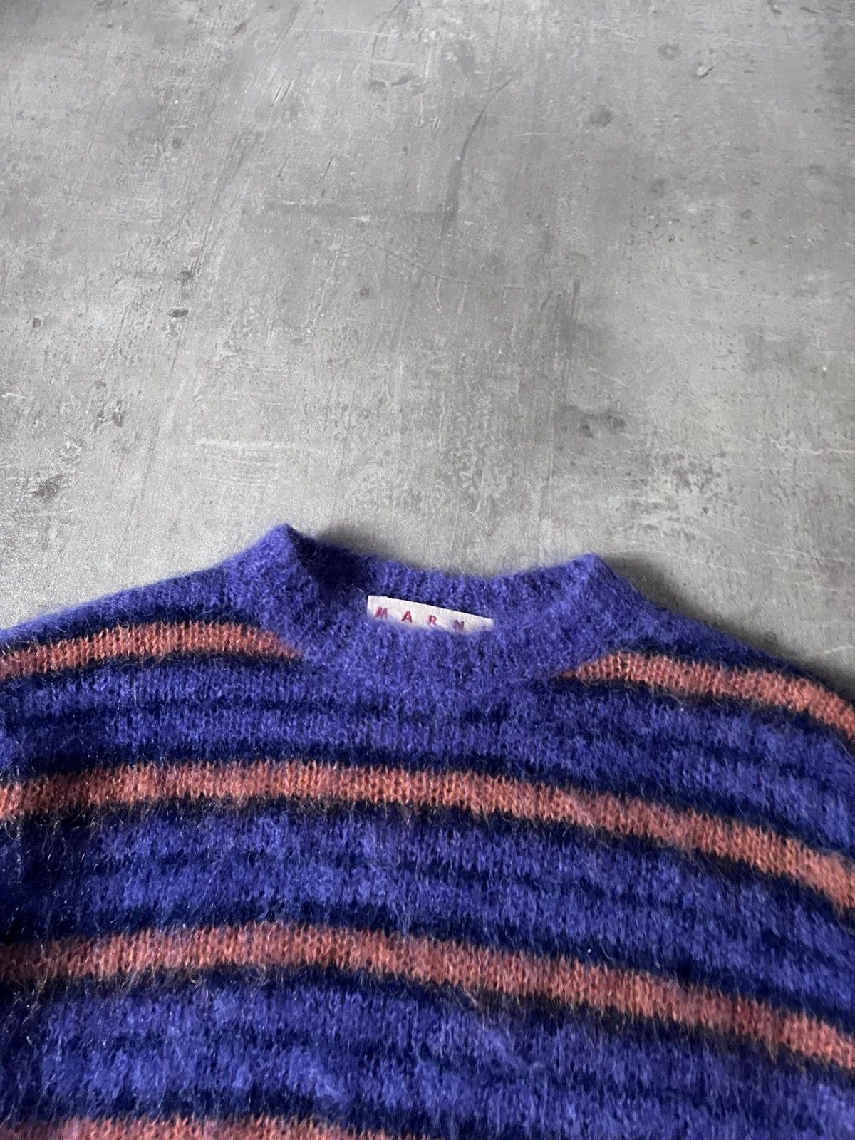 Marni Marni Fuzzy Wuzzy Striped Mohair sweater rare Size US S / EU 44-46 / 1 - 5 Thumbnail