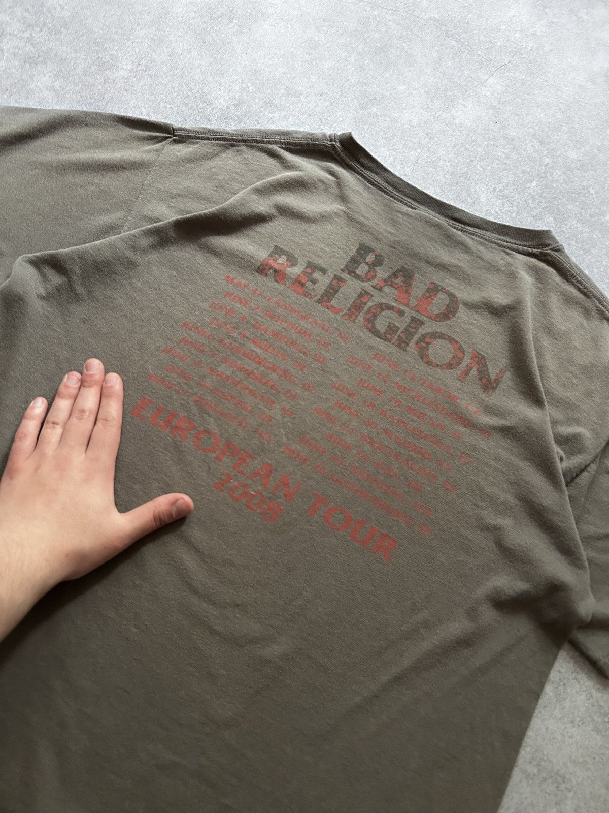 Band Tees Vintage Bad Religion 2008 tour big logo faded shirt Size US L / EU 52-54 / 3 - 3 Thumbnail