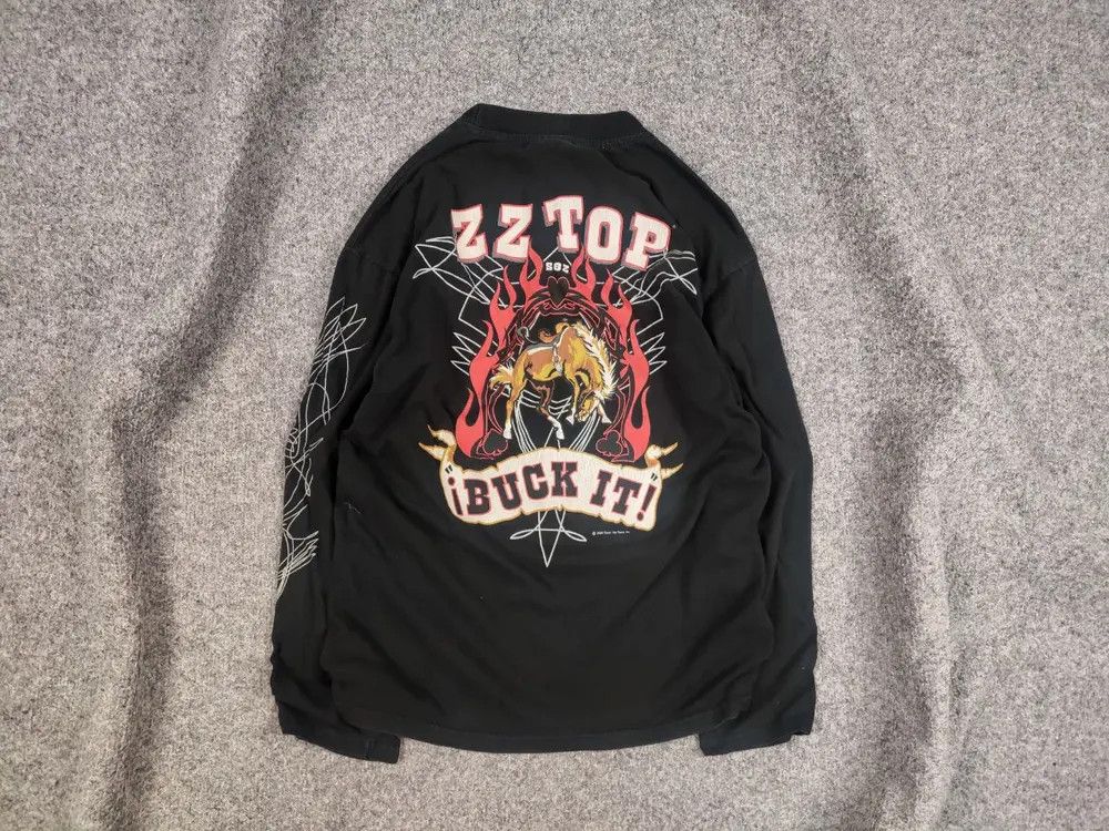 Band Tees Vintage ZZ Top 2002 Buck in Tour T Shirt Longsleeve Size US S / EU 44-46 / 1 - 1 Thumbnail