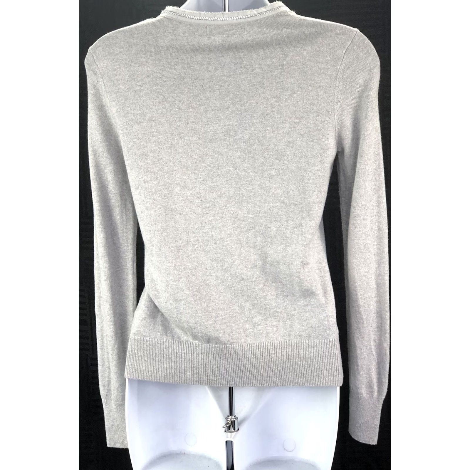 Banana Republic Banana Republic cardigan sweater XSP gray long sleeve hook front Y2K Grunge Boho Womens Size XS / US 0-2 / IT 36-38 - 4 Thumbnail