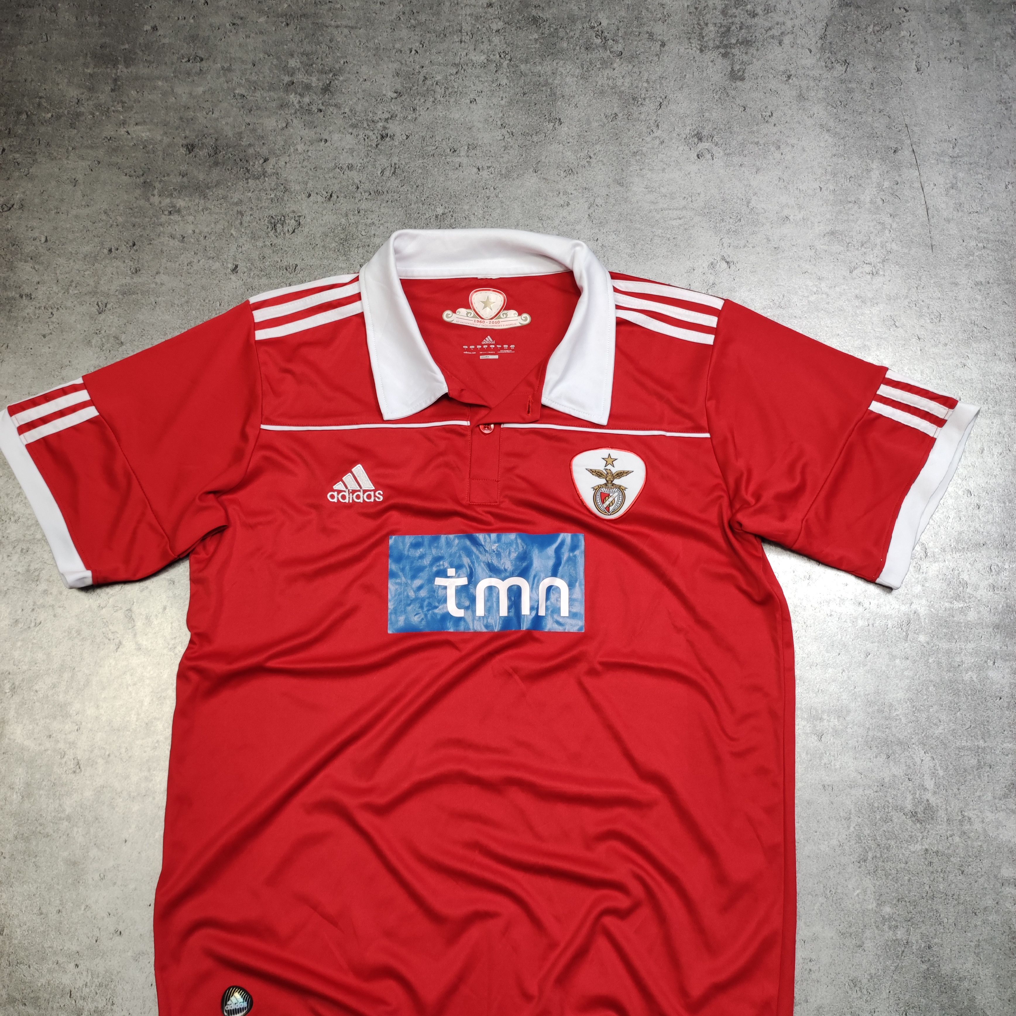 Vintage RARE Adiads Vintage Football Lisboa Benfica Home Jersey Size US L / EU 52-54 / 3 - 2 Thumbnail