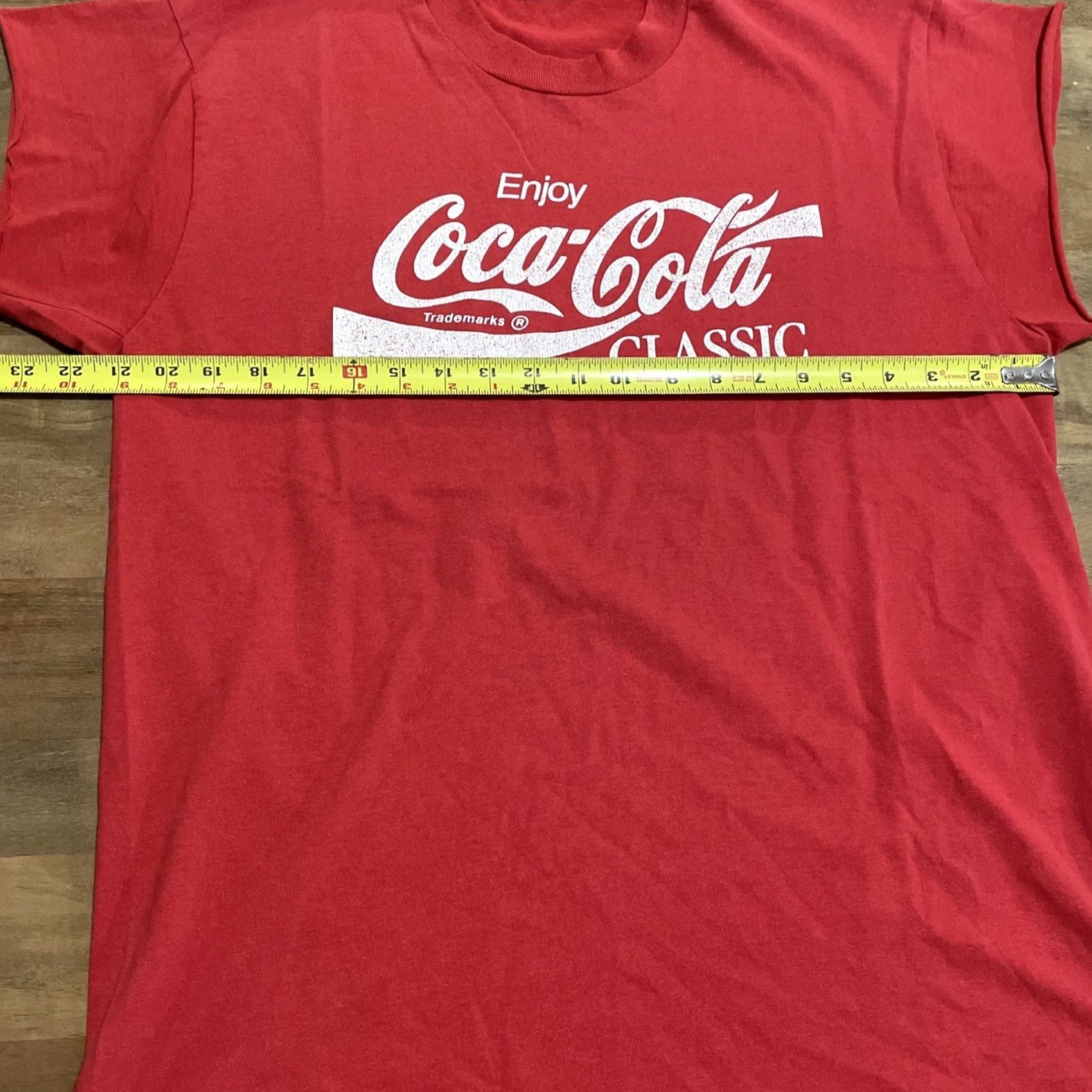 Vintage VINTAGE Coca-Cola Classic Red Retro T-Shirt Single Stitch Screen Stars Best XL Size US XL / EU 56 / 4 - 7 Thumbnail
