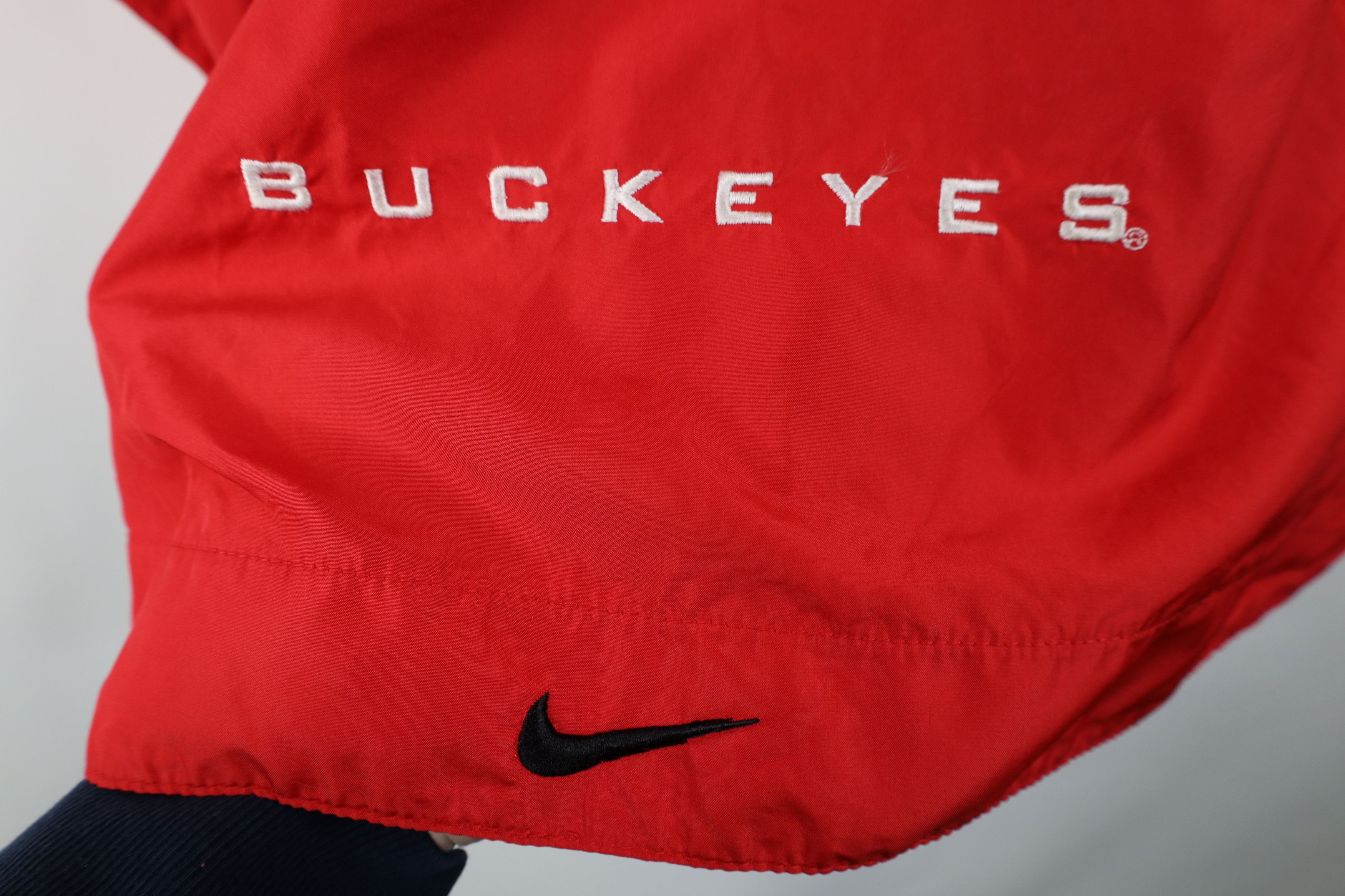 Nike Vintage Nike Center Swoosh Ohio State University Jacket Red Size US XL / EU 56 / 4 - 12 Thumbnail