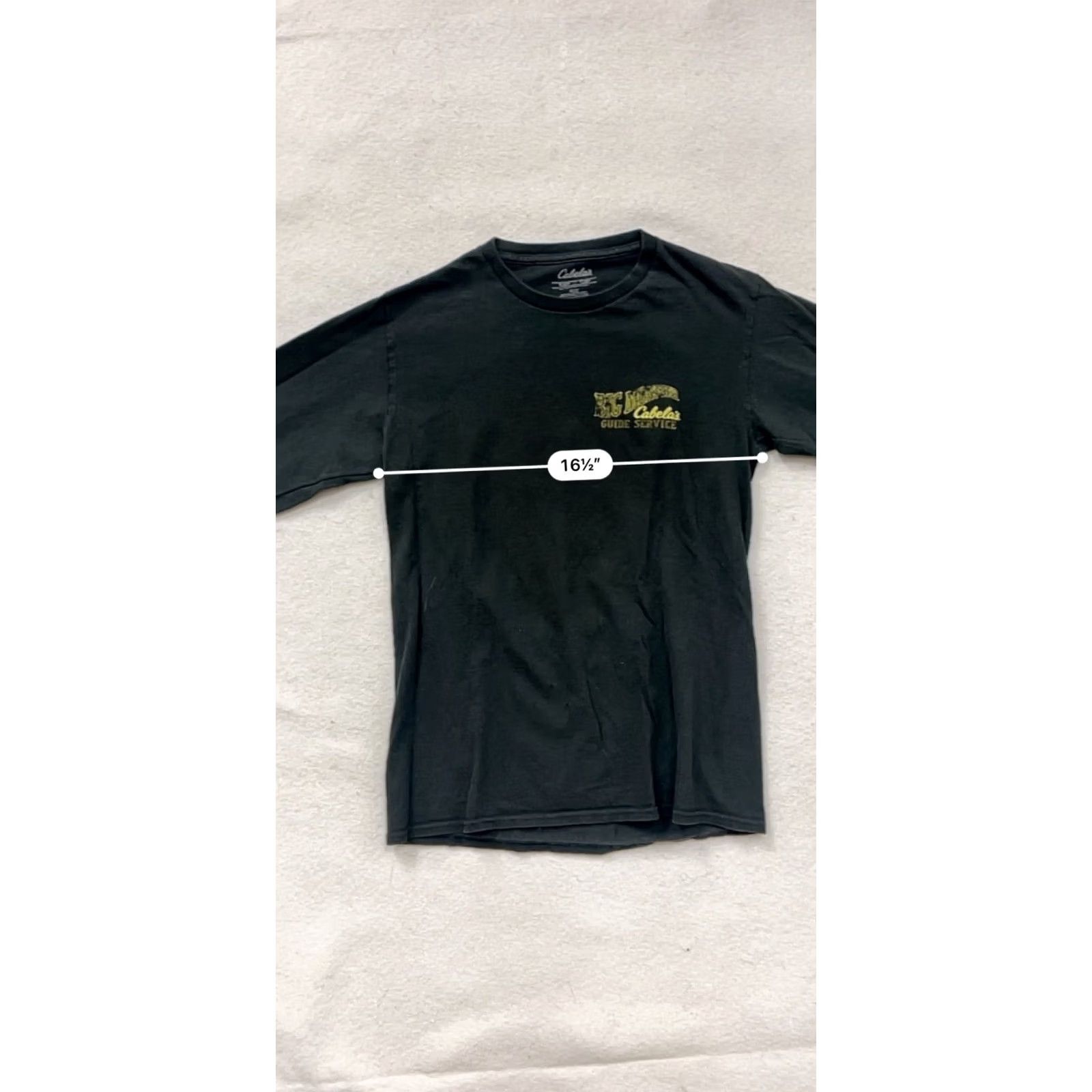 Vintage Cabela'S Big Monster Guide Service: Mens Small Black Long Sleeve Shirt #8197 Size US S / EU 44-46 / 1 - 7 Thumbnail