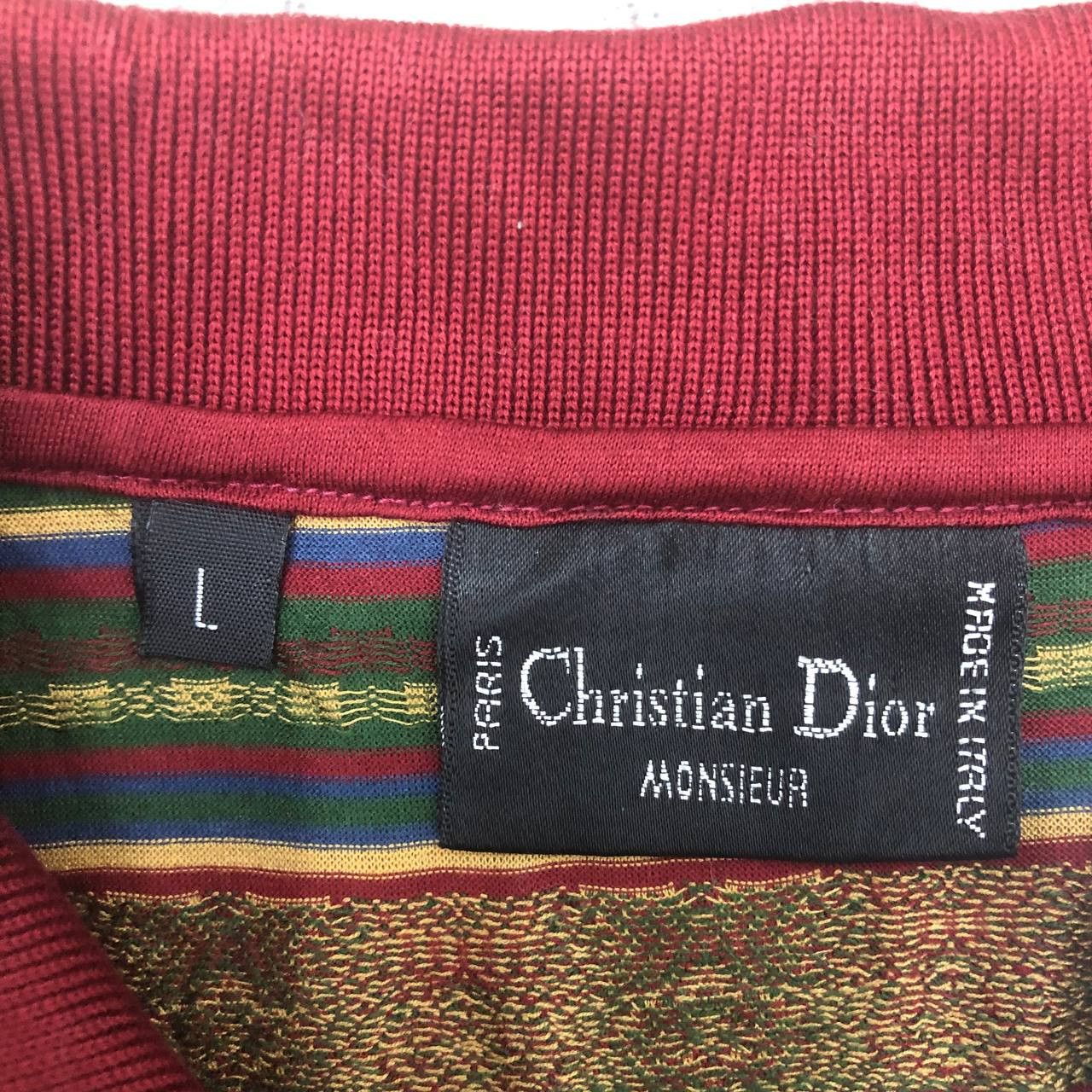 Christian Dior Monsieur T502 VTG CHRISTIAN DIOR MONSIEUR STRIPPED POLO SHIRTS Size US M / EU 48-50 / 2 - 5 Thumbnail