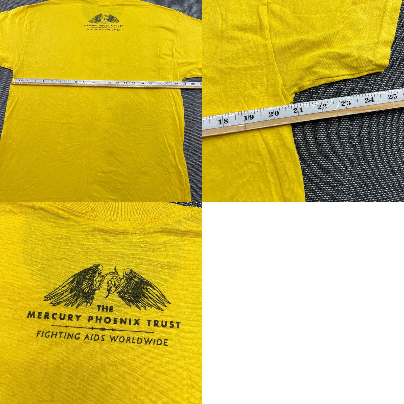 Gildan Freddie Mercury 2008 The Phoenix Trust fighting AIDS Shirt Mens Large Gildan Shirt Mens Large Yellow T-Shirt 2008 Phoenix Trust AIDS Mens Gildan Size US L / EU 52-54 / 3 - 9 Thumbnail