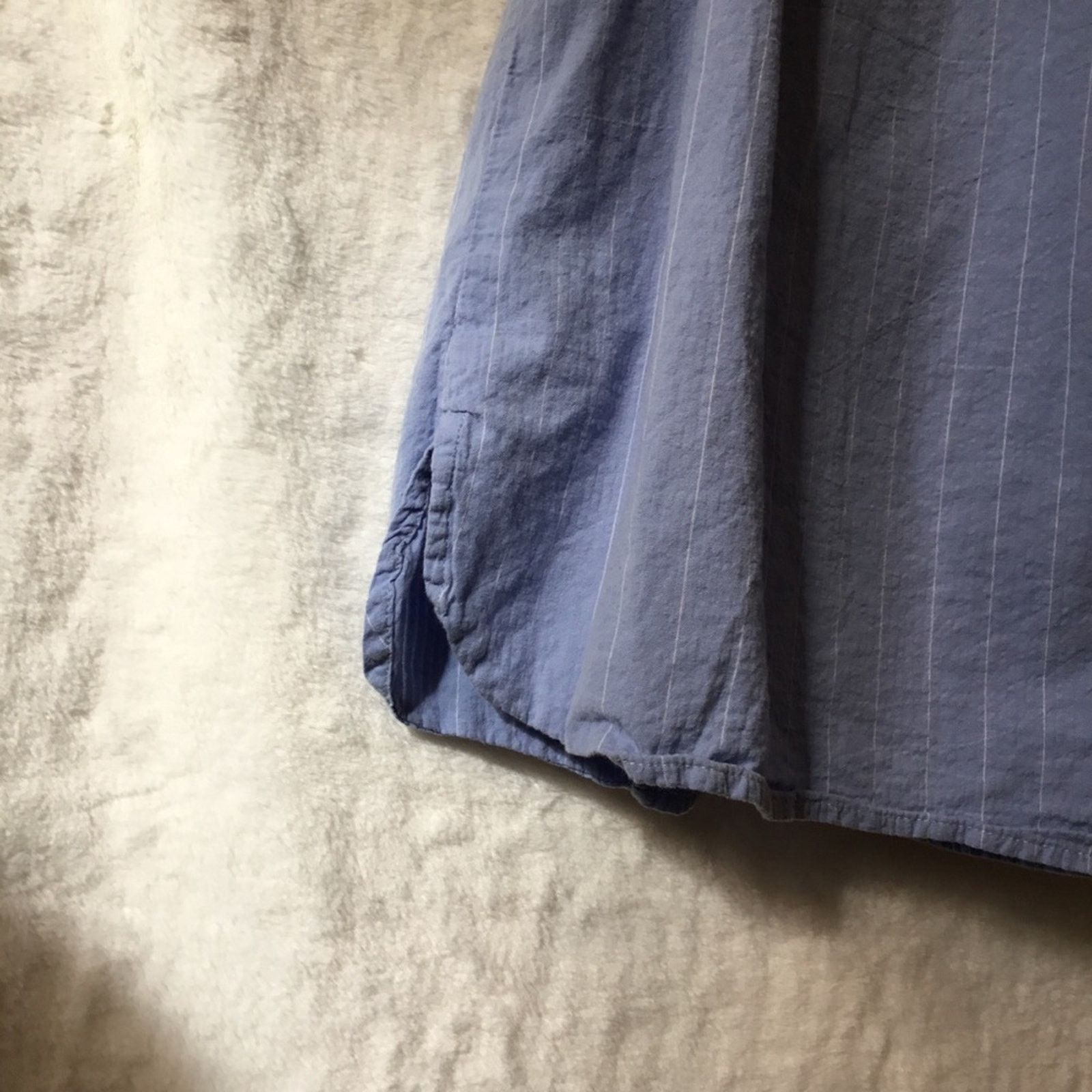 Mango MNG Blue with White Striped Button Dress Size S / US 4 / IT 40 - 14 Thumbnail
