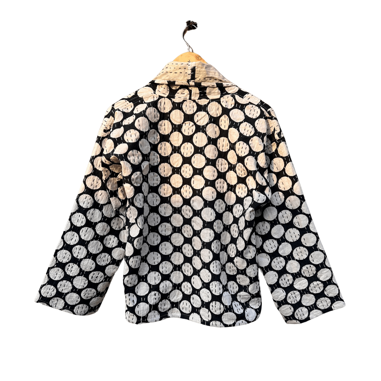 Vintage Vintage Kantha Quilted Kimono Jacket Size ONE SIZE - 2 Thumbnail